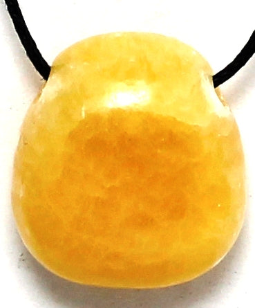 Orange calcite zodiac pendant - Rivendell Shop