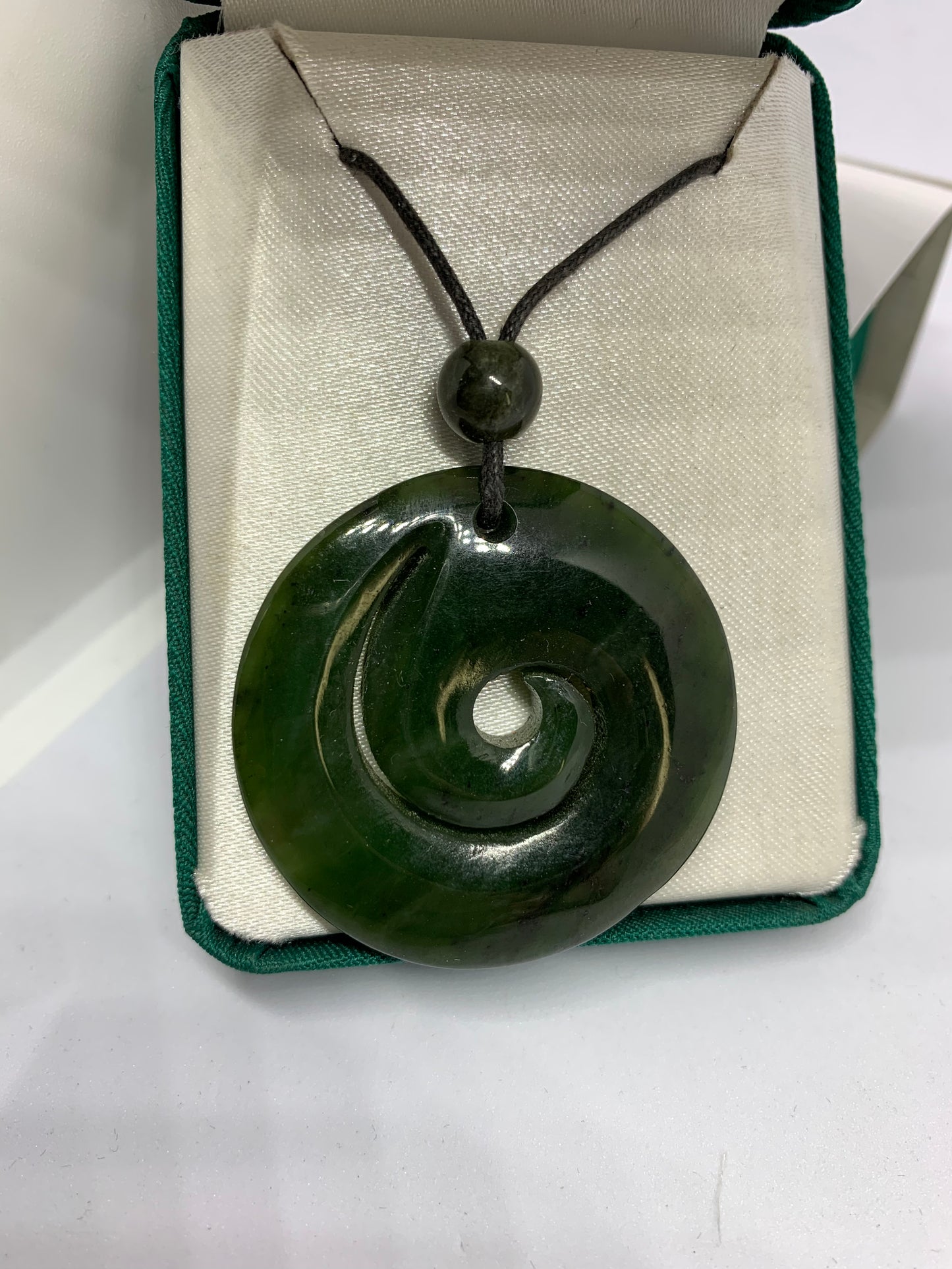 Spiral Greenstone Pendant - Rivendell Shop