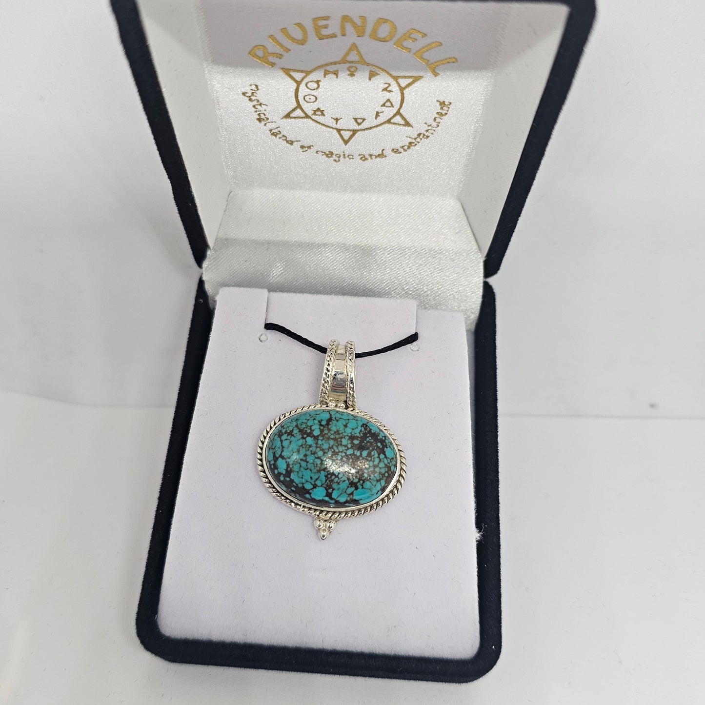 Turquoise Sterling Silver Pendant - Rivendell Shop
