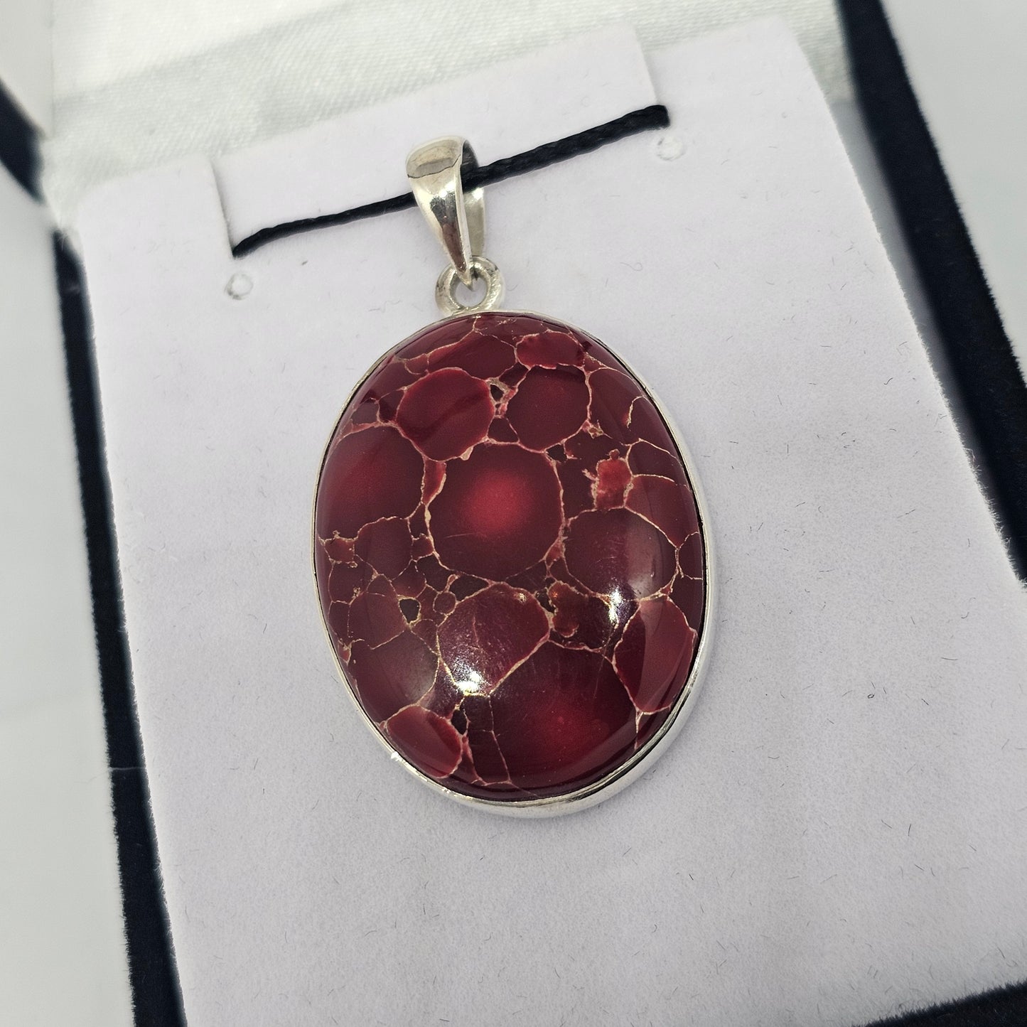 Copper Turquoise Sterling Silver Pendant - Rivendell Shop