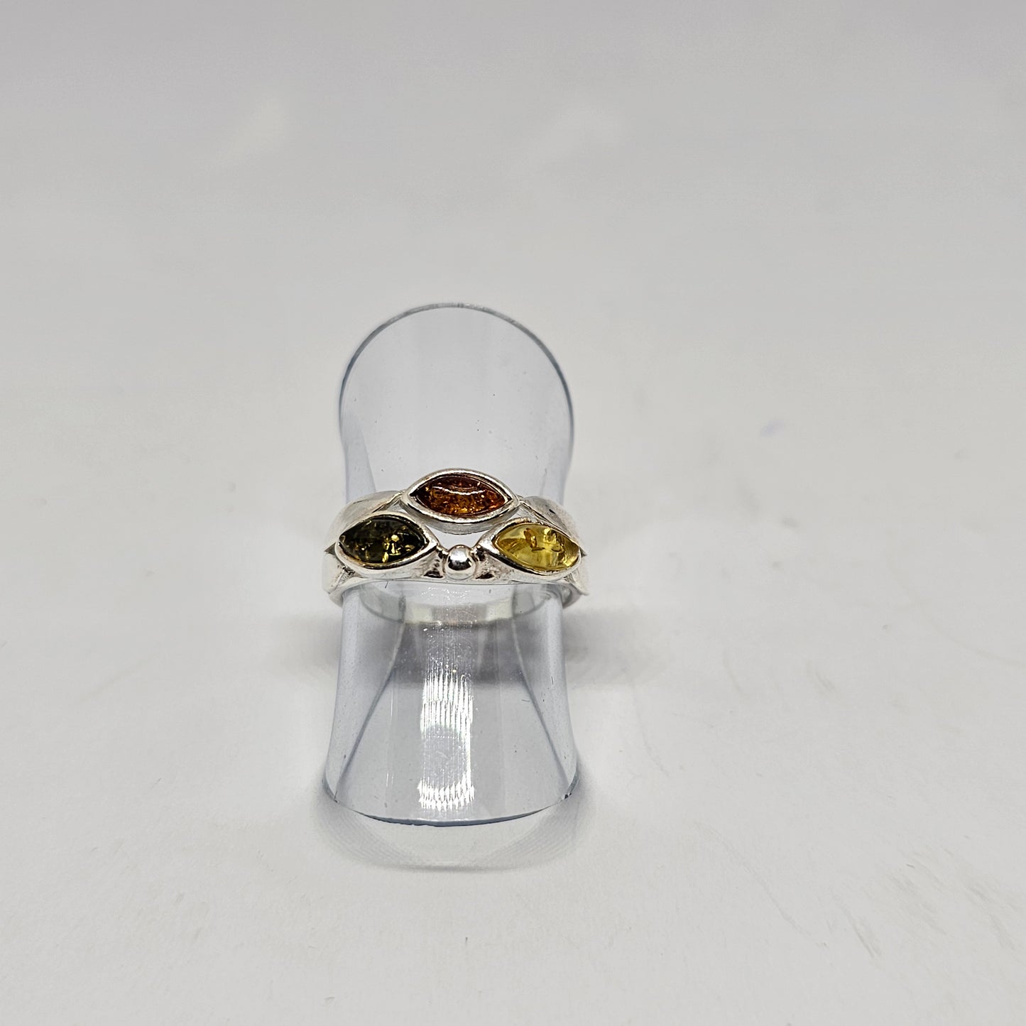 Amber Sterling Silver Ring - Rivendell Shop