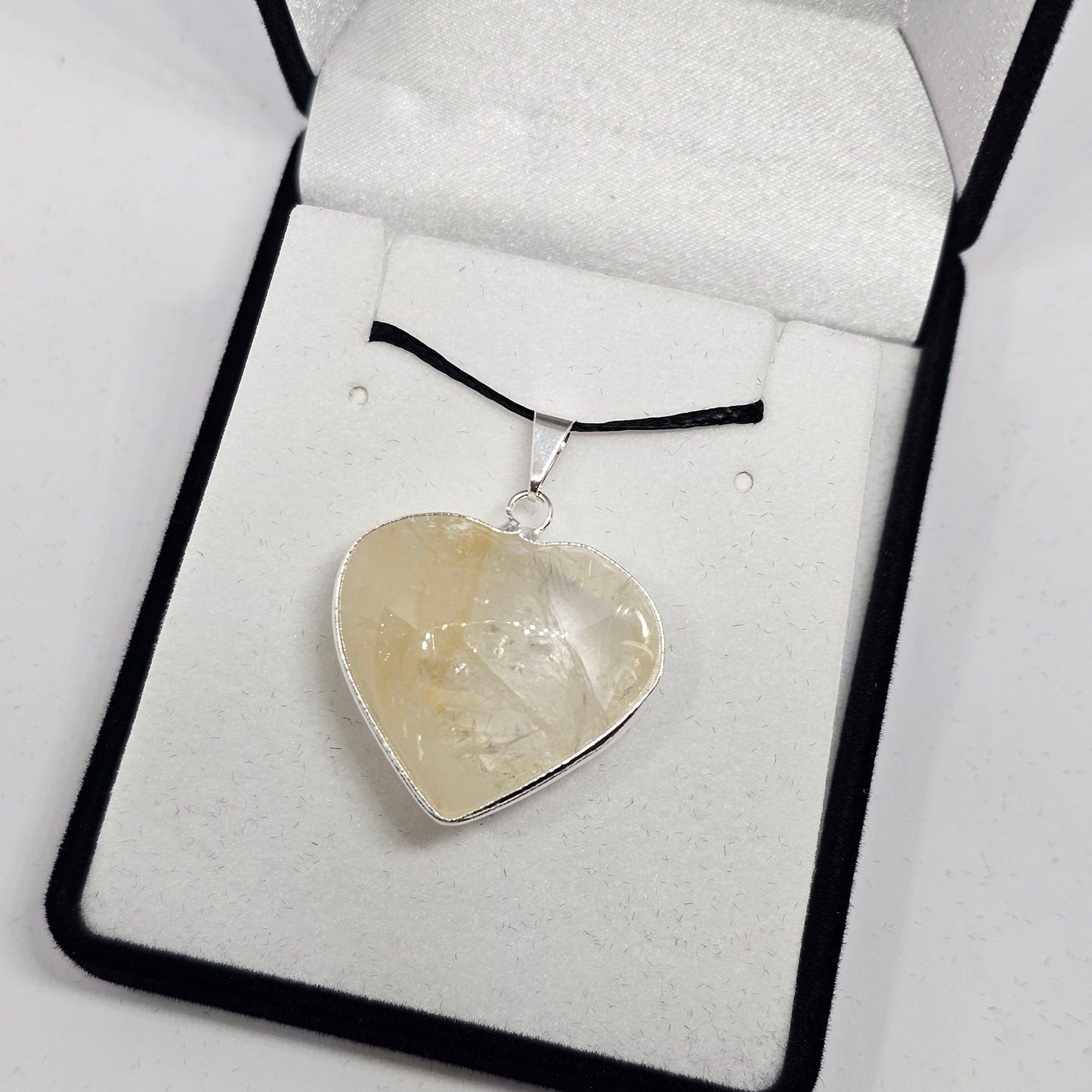 Citrine Heart Pendant - Rivendell Shop