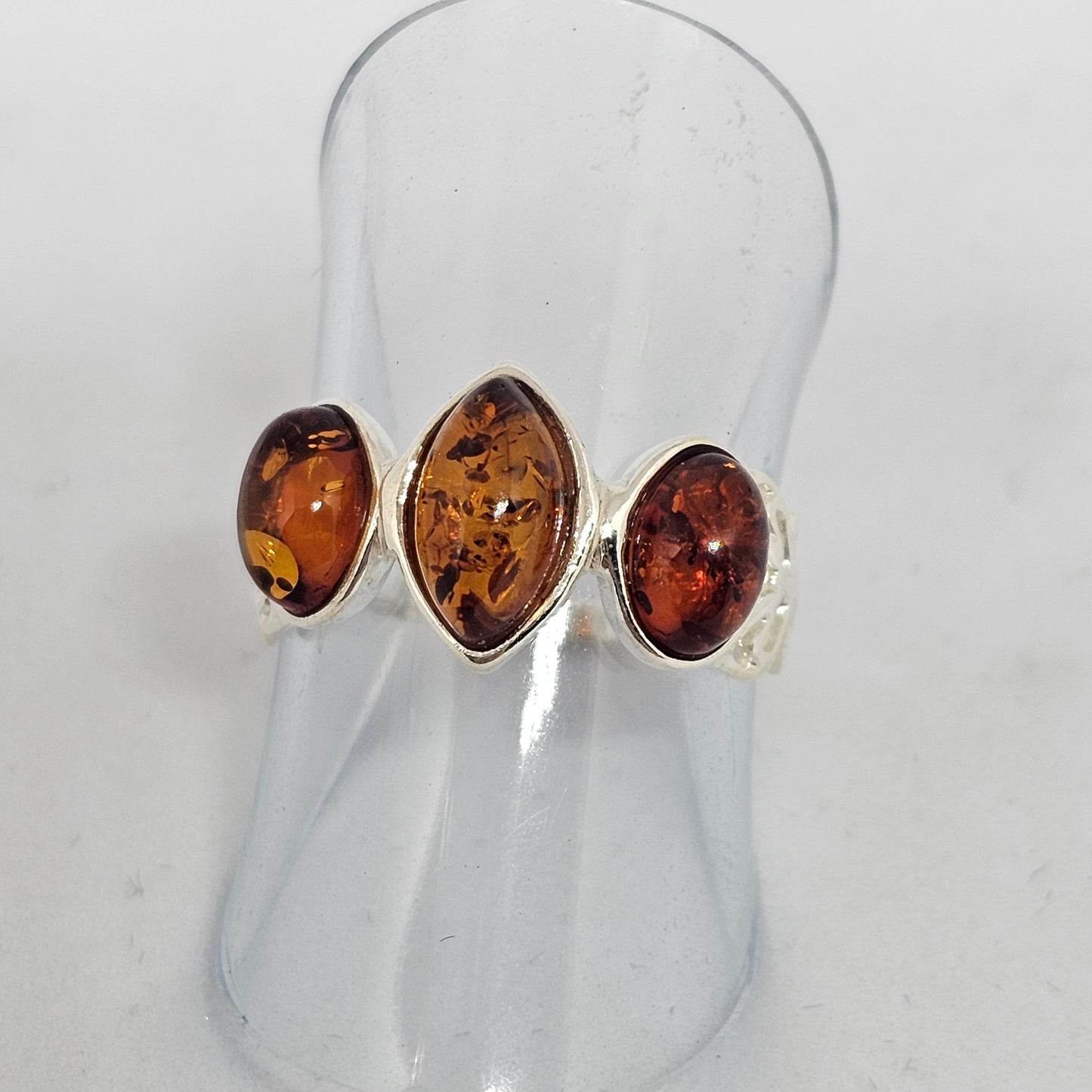 Amber Butterfly Ring - Rivendell Shop