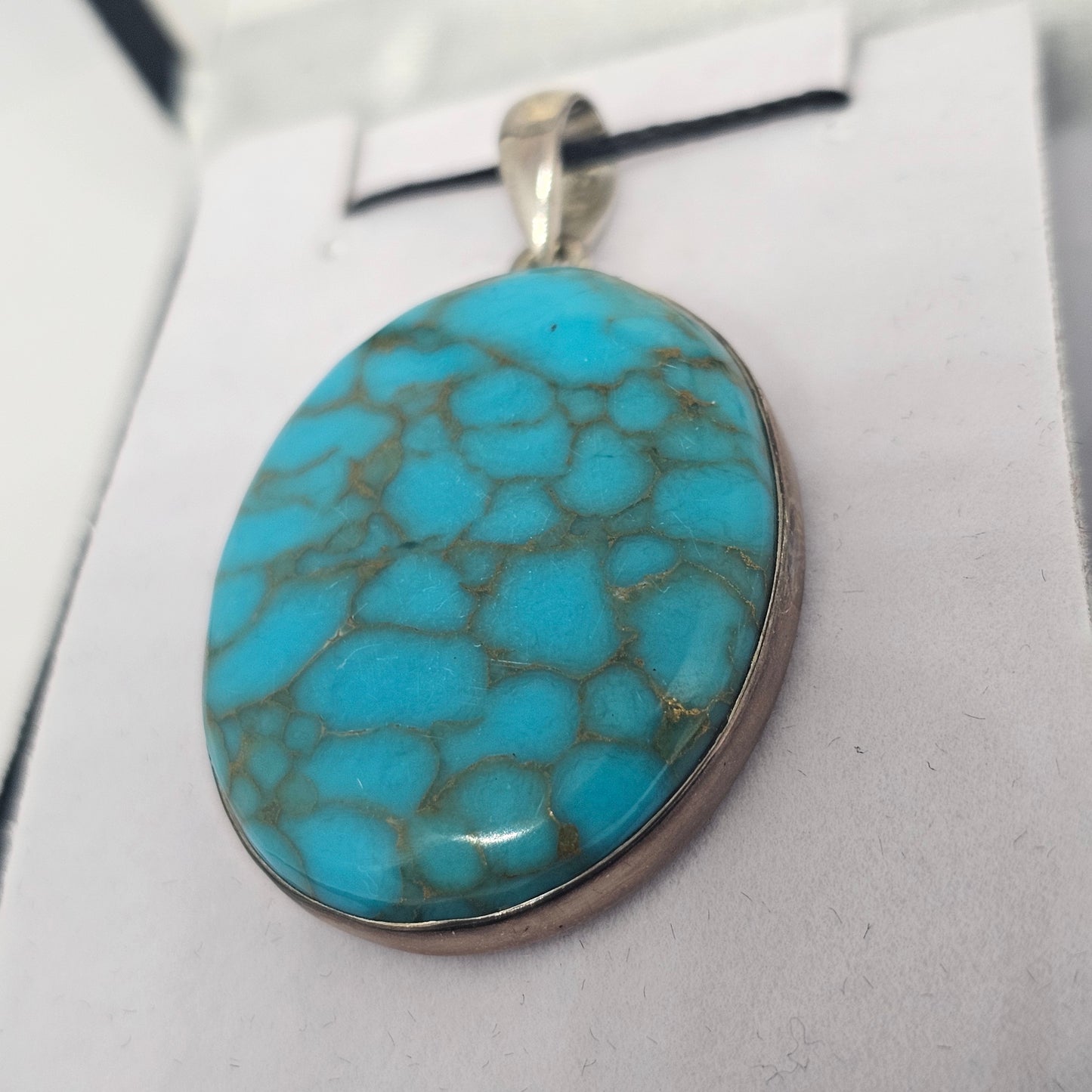 Turquoise Sterling Silver Pendant - Rivendell Shop