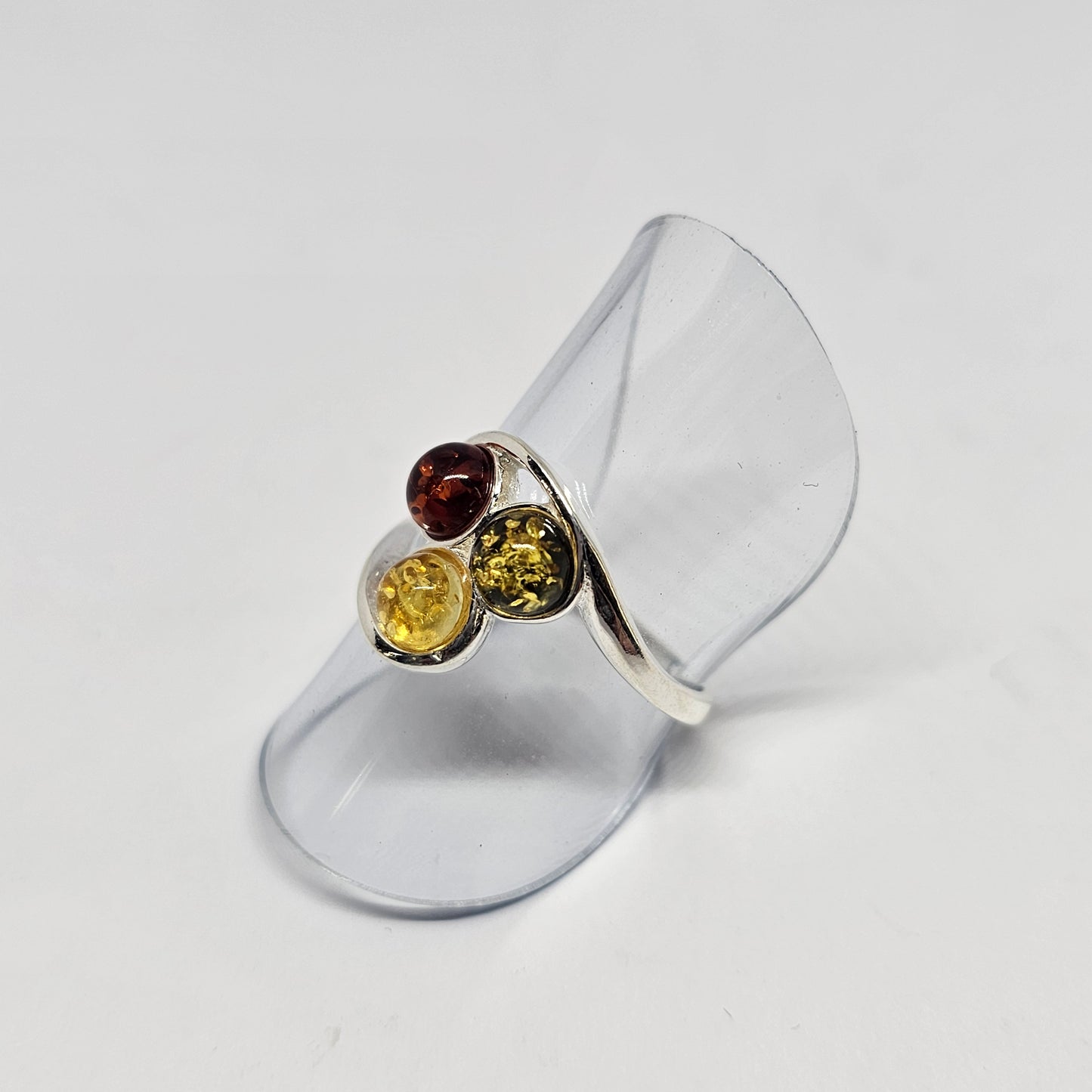 Amber Sterling Silver Ring - Rivendell Shop