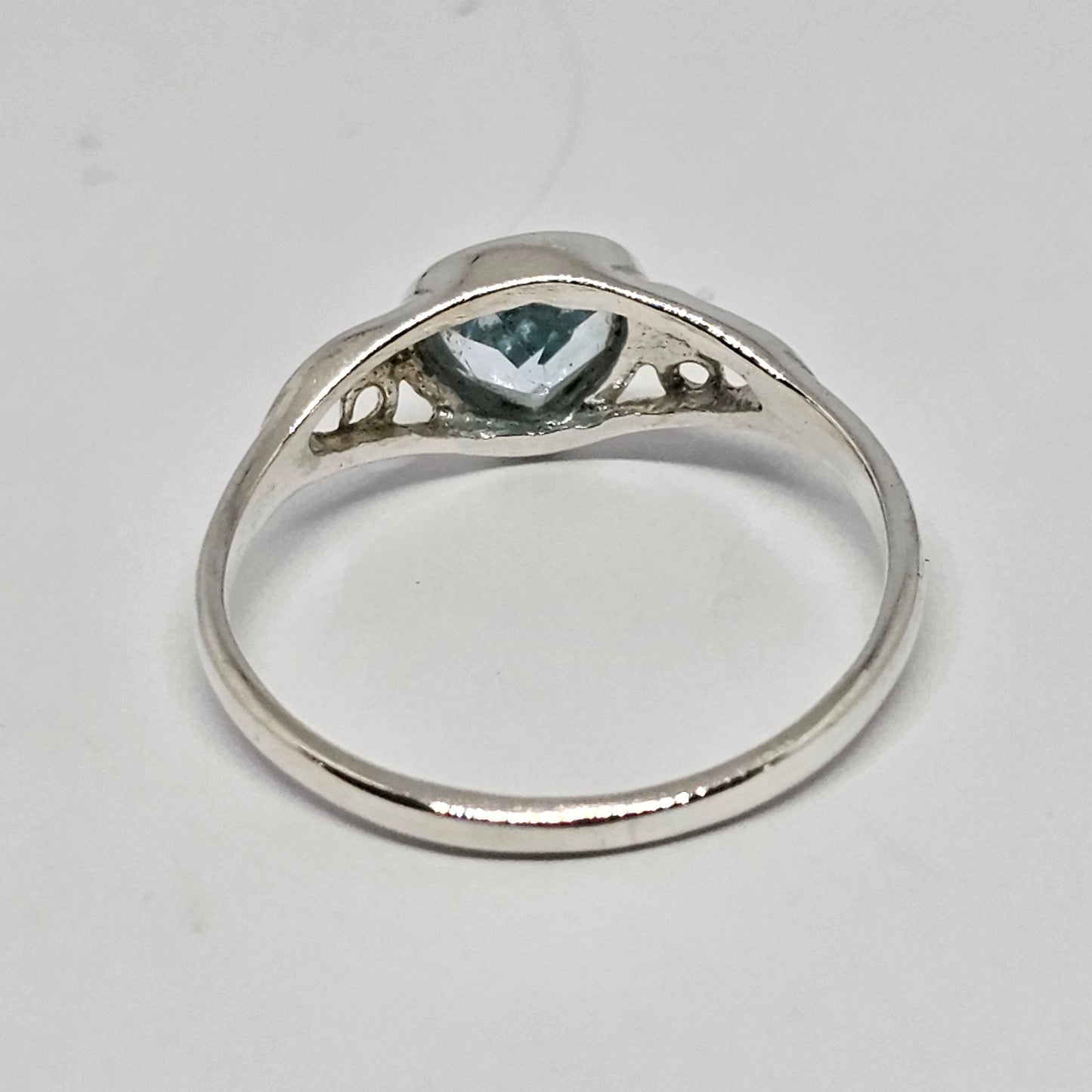 Blue Topaz Sterling Silver Ring