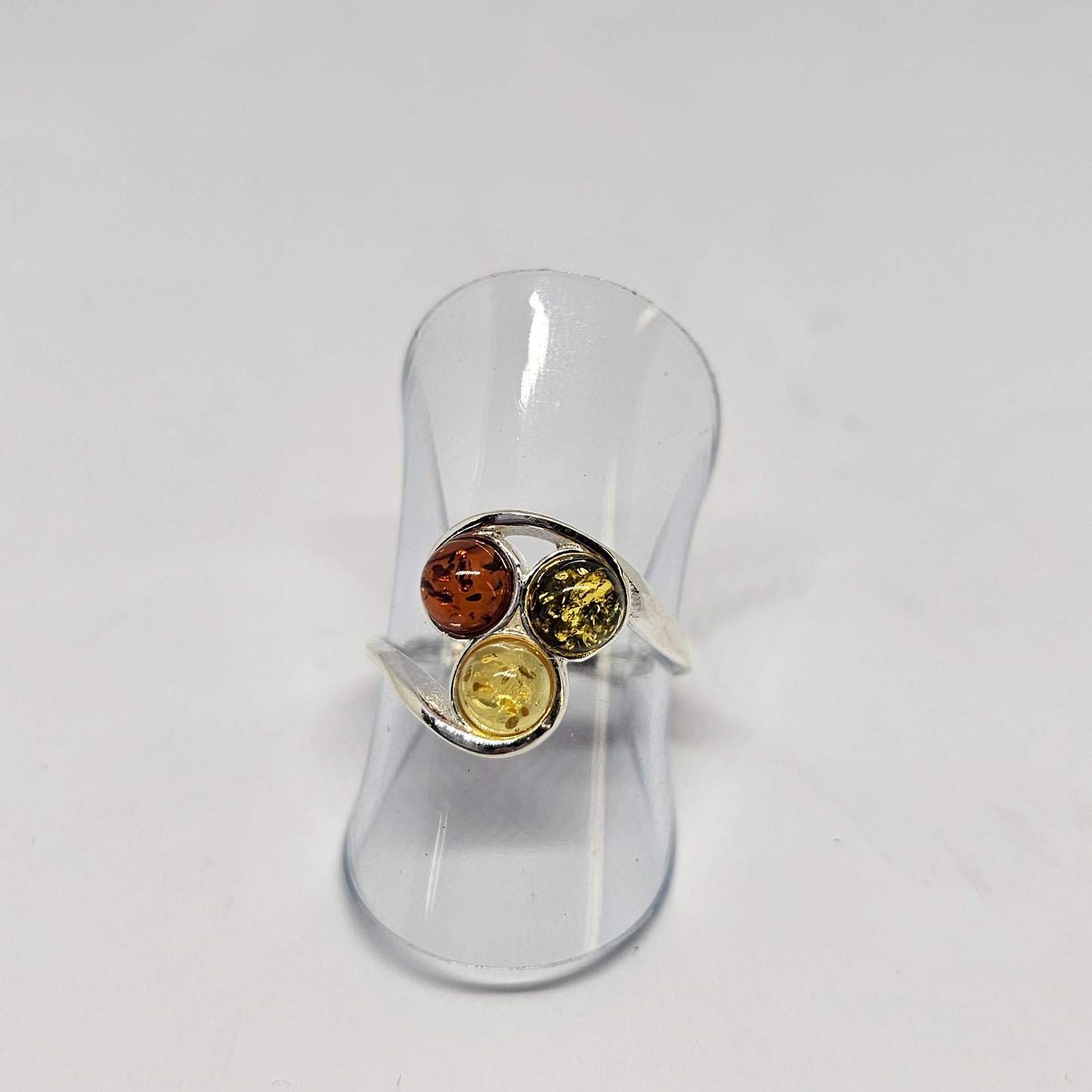 Amber Sterling Silver Ring - Rivendell Shop