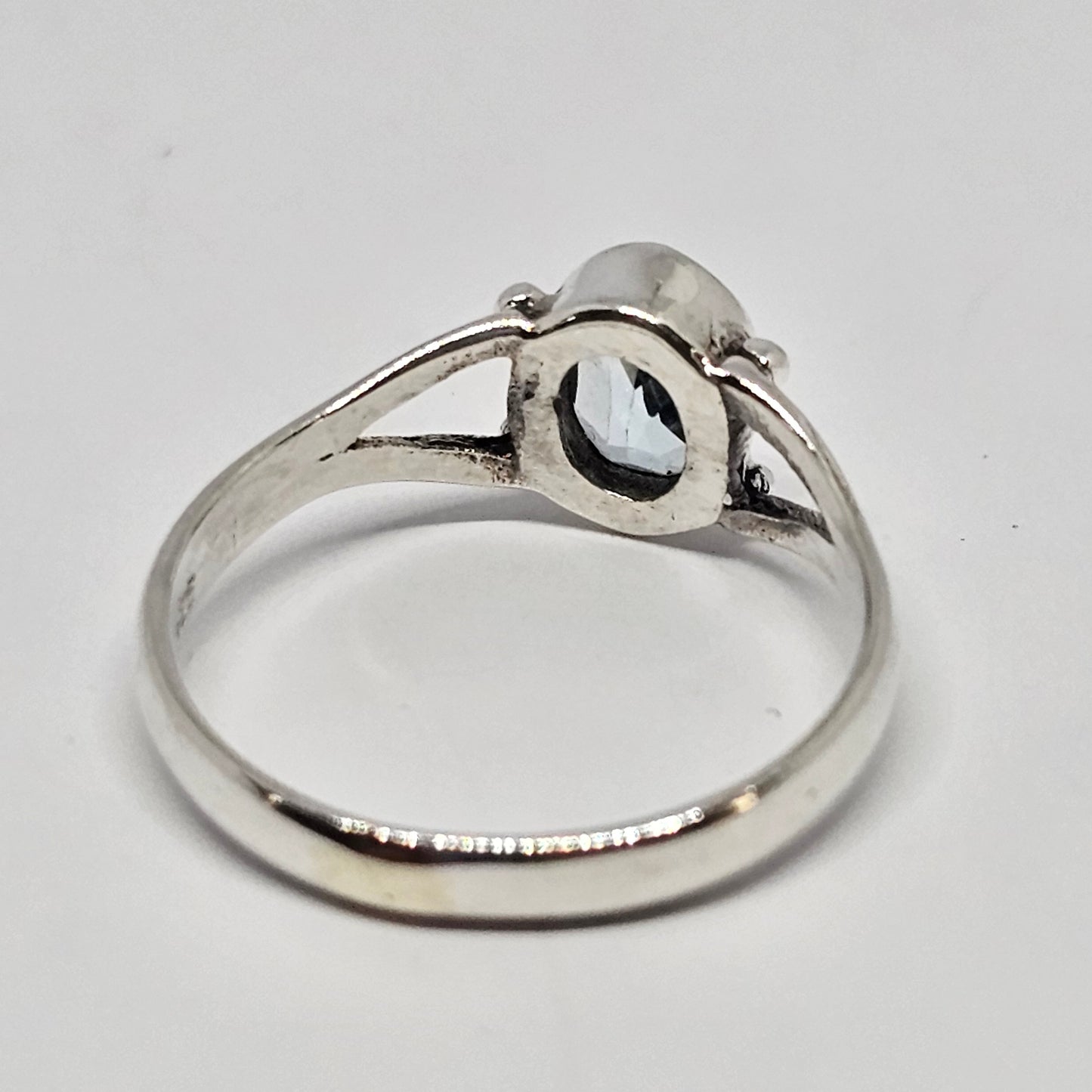 Blue Topaz Sterling Silver Ring