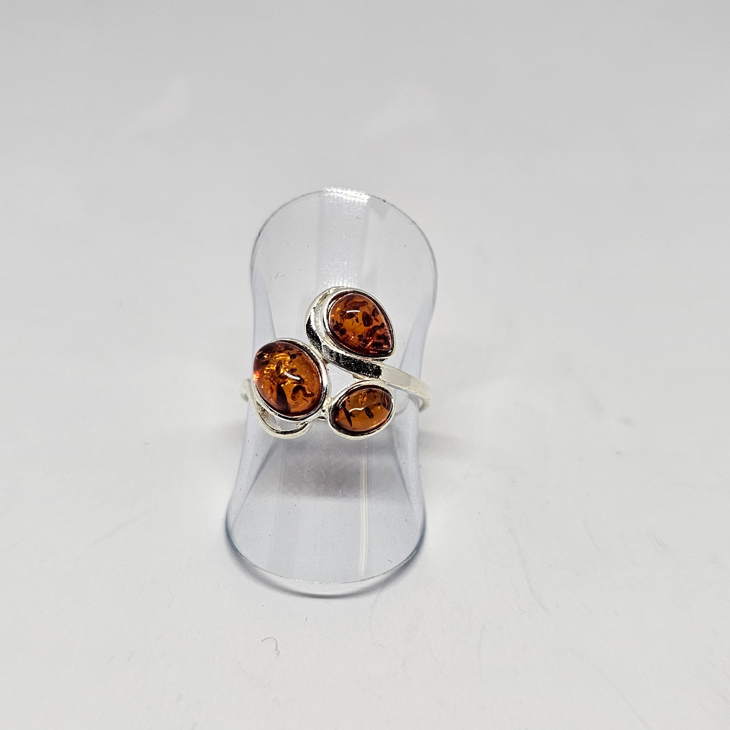 Amber Sterling Silver Ring - Rivendell Shop
