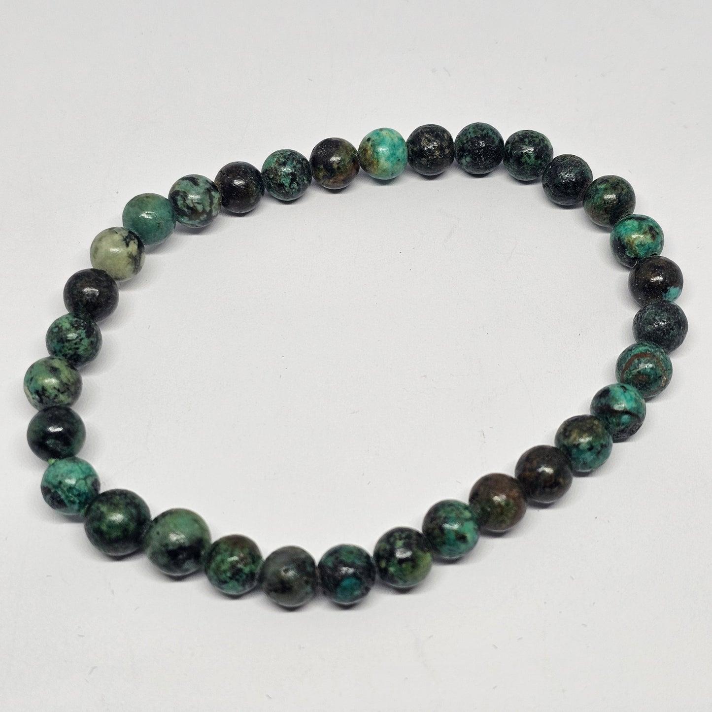 African Turquoise Round Bead Bracelet - Rivendell Shop