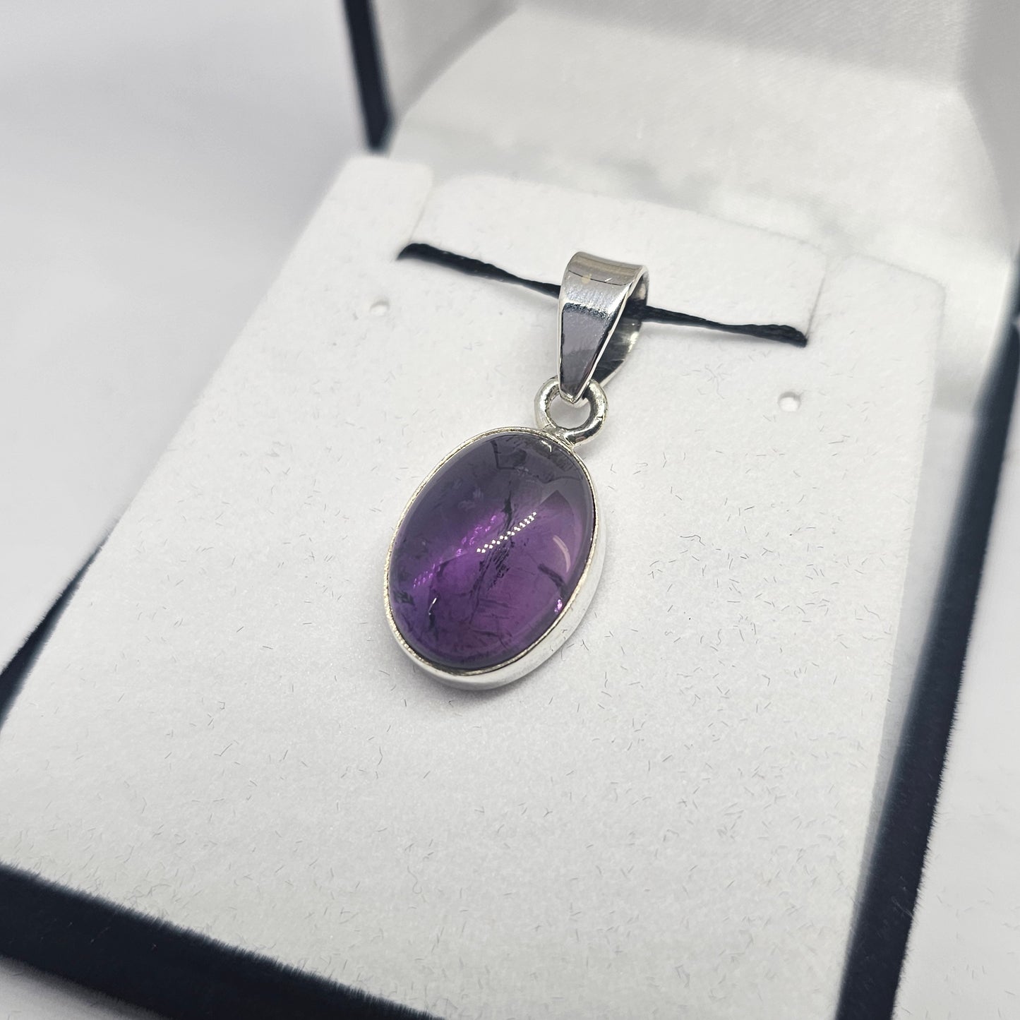 Amethyst Sterling Silver Pendant - Rivendell Shop