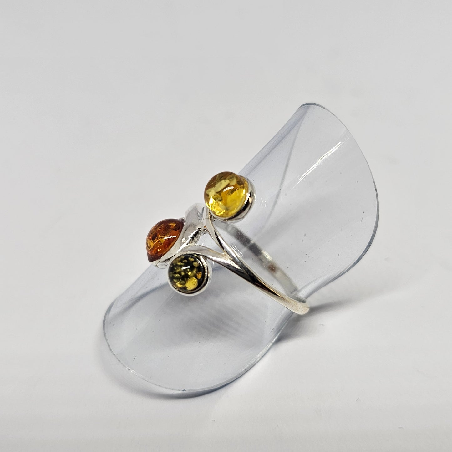 Amber Sterling Silver Ring - Rivendell Shop