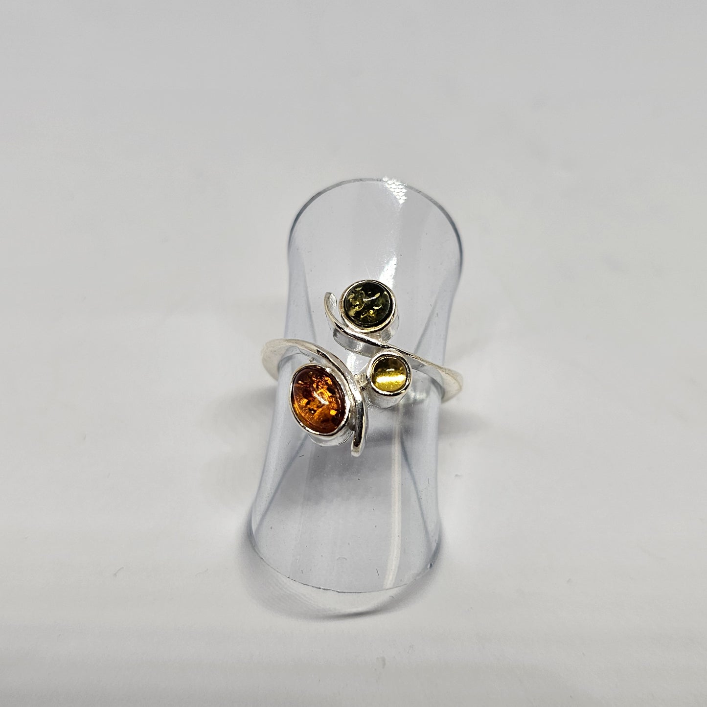 Amber Sterling Silver Ring - Rivendell Shop