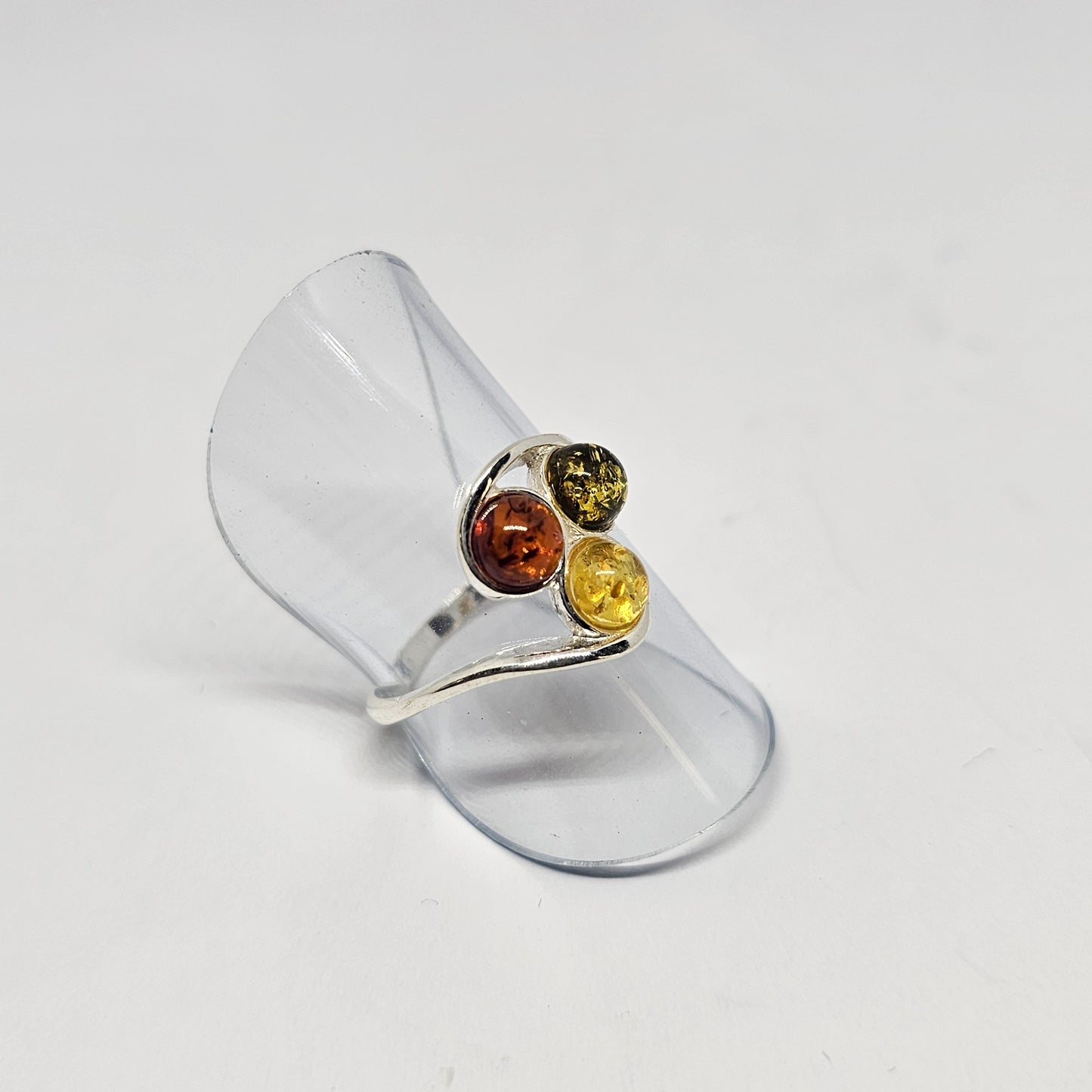 Amber Sterling Silver Ring - Rivendell Shop