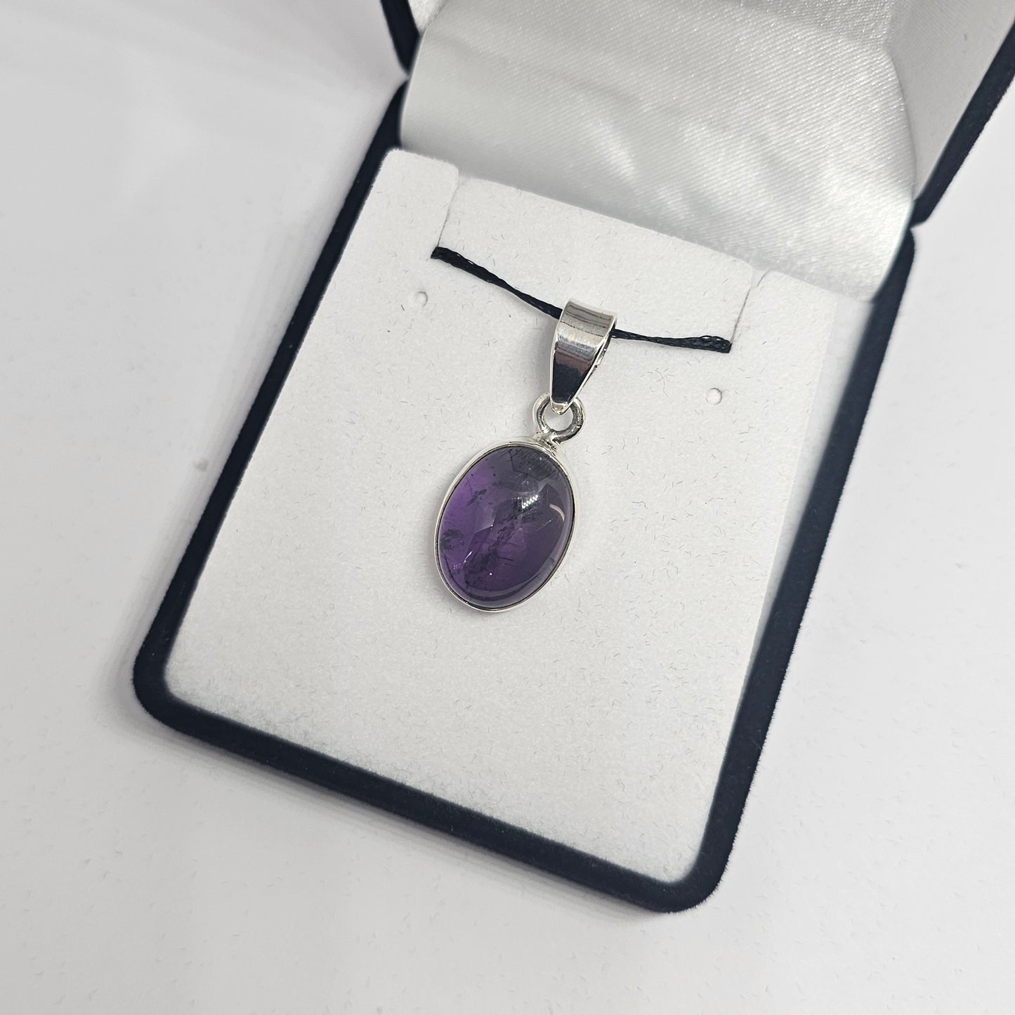 Amethyst Sterling Silver Pendant - Rivendell Shop