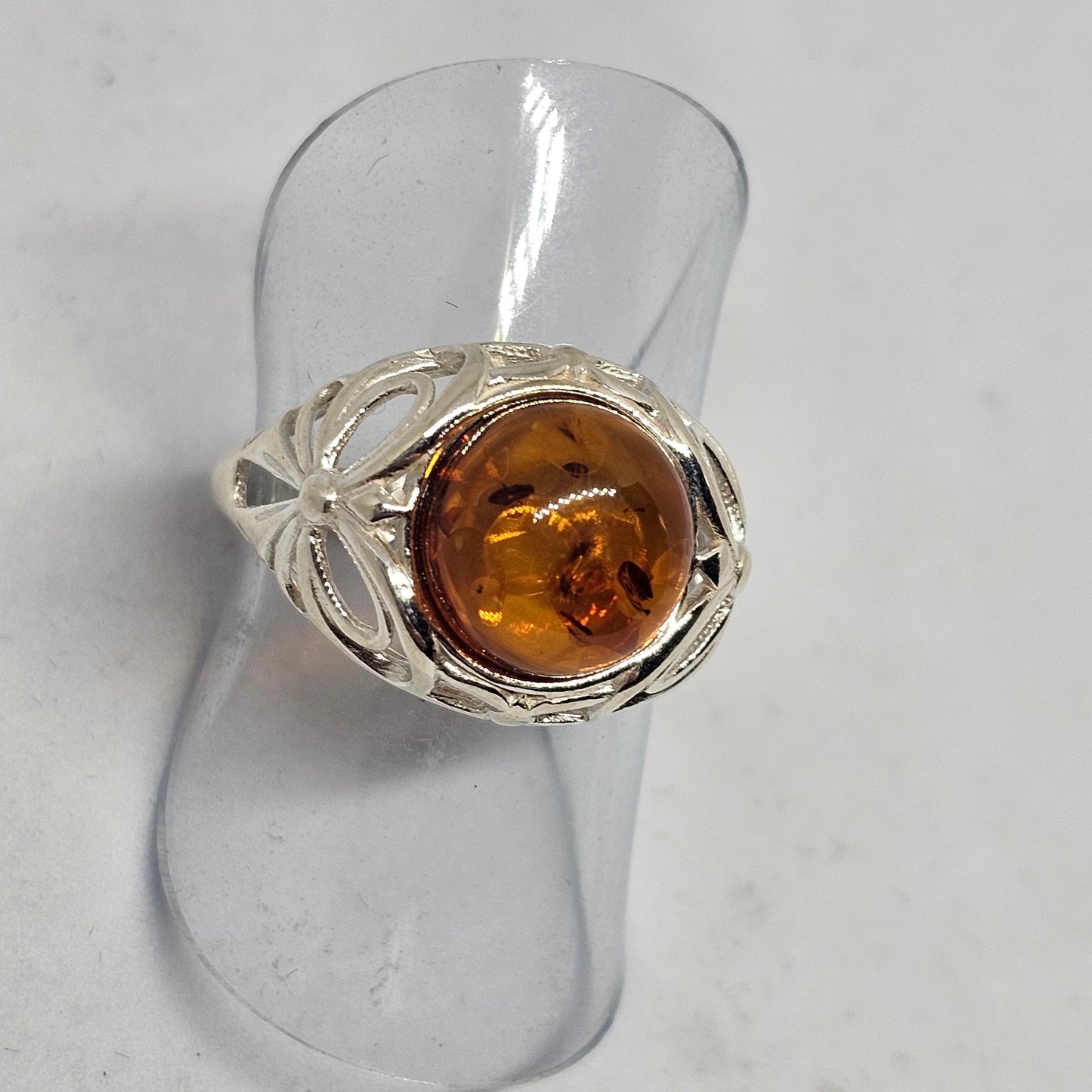 Amber Bow Ring - Rivendell Shop