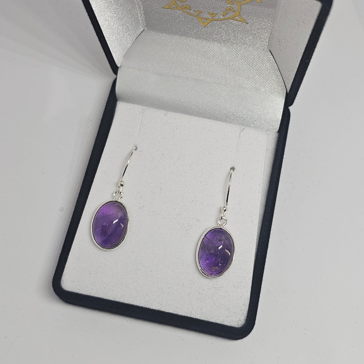 Amethyst Sterling Silver Earrings - Rivendell Shop