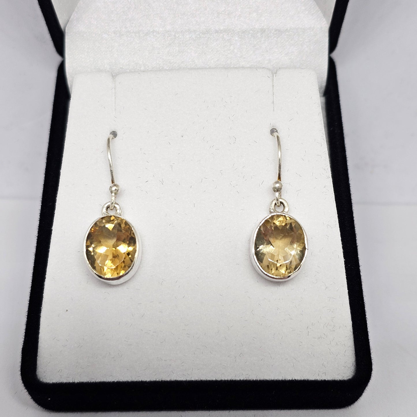 Citrine Sterling Silver Earrings - Rivendell Shop