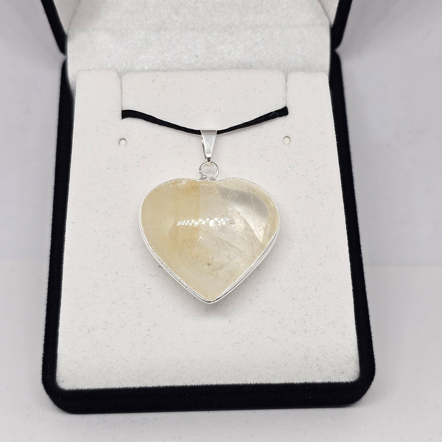 Citrine Heart Pendant - Rivendell Shop