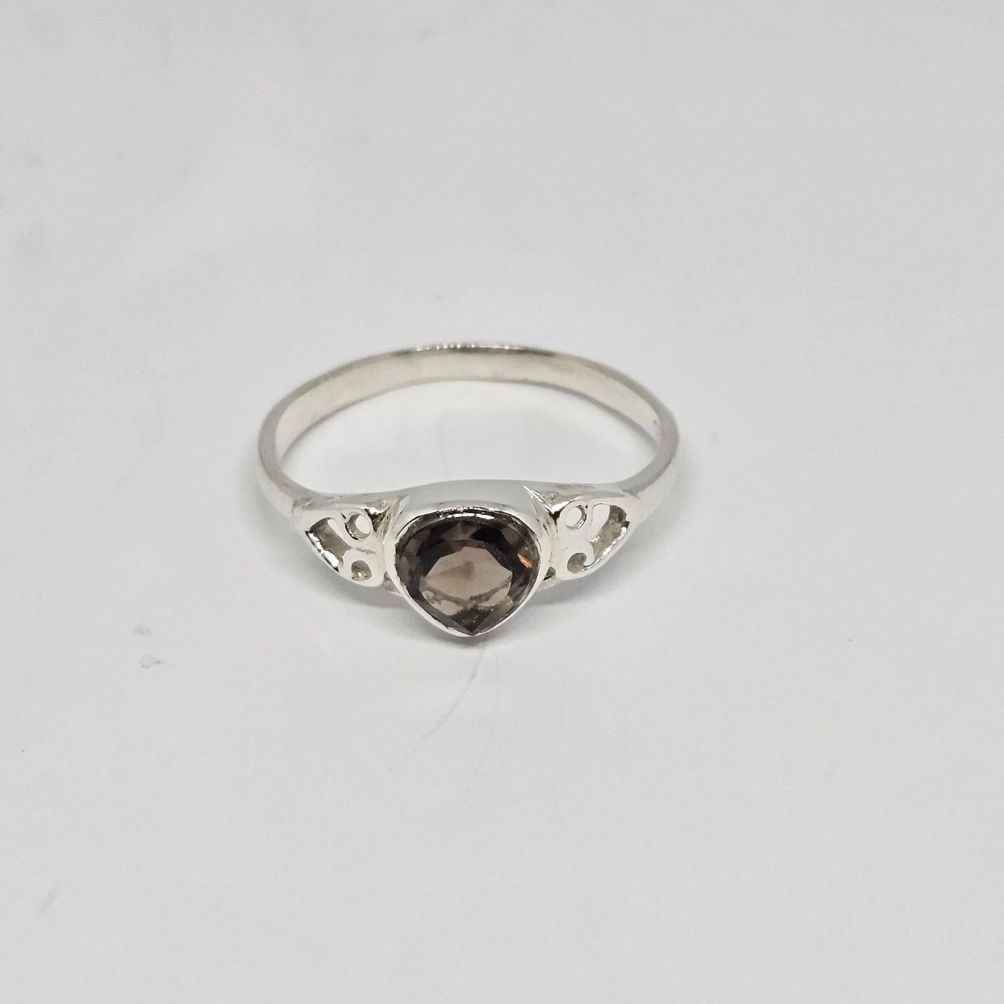 Smoky Quartz Sterling Silver Ring - Rivendell Shop
