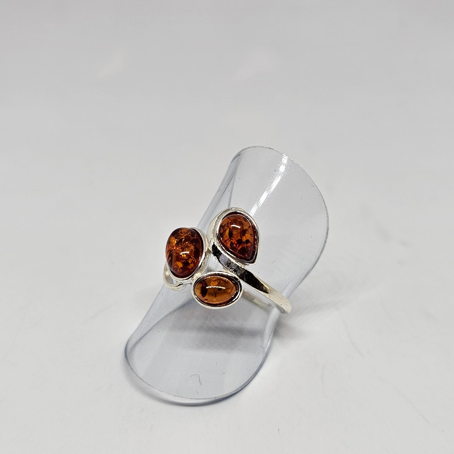 Amber Sterling Silver Ring - Rivendell Shop