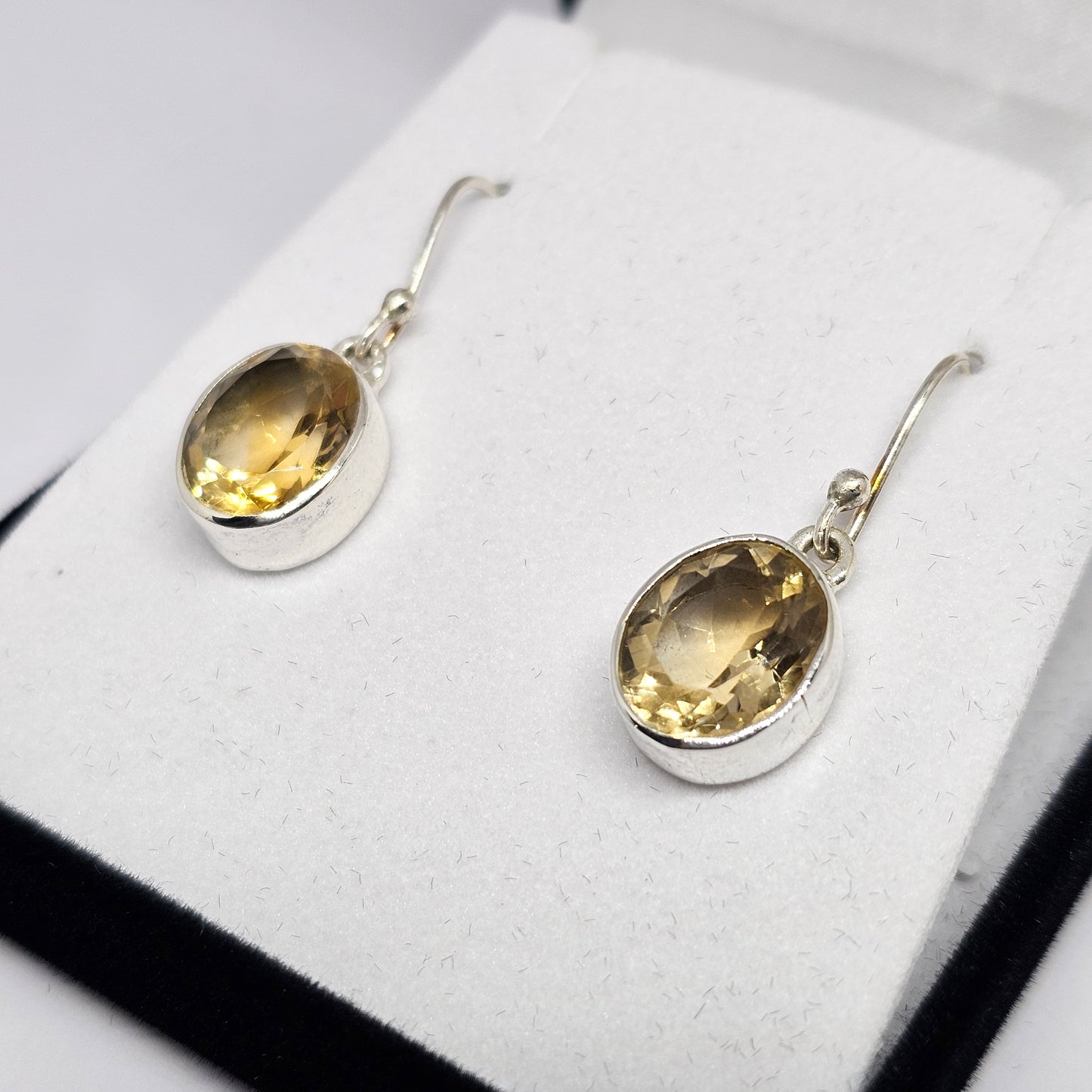 Citrine Sterling Silver Earrings - Rivendell Shop