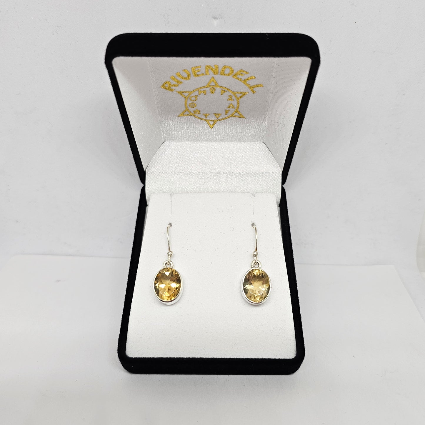 Citrine Sterling Silver Earrings - Rivendell Shop