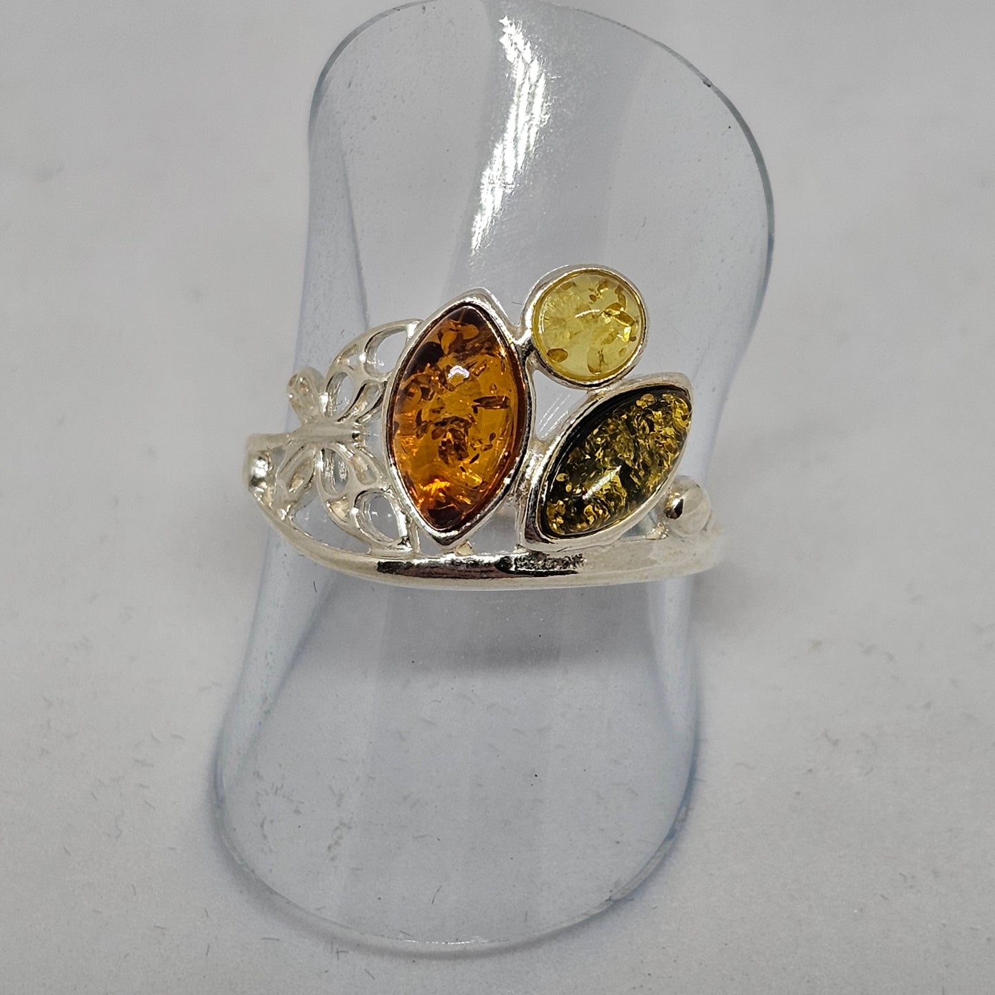 Amber Butterfly Ring - Rivendell Shop