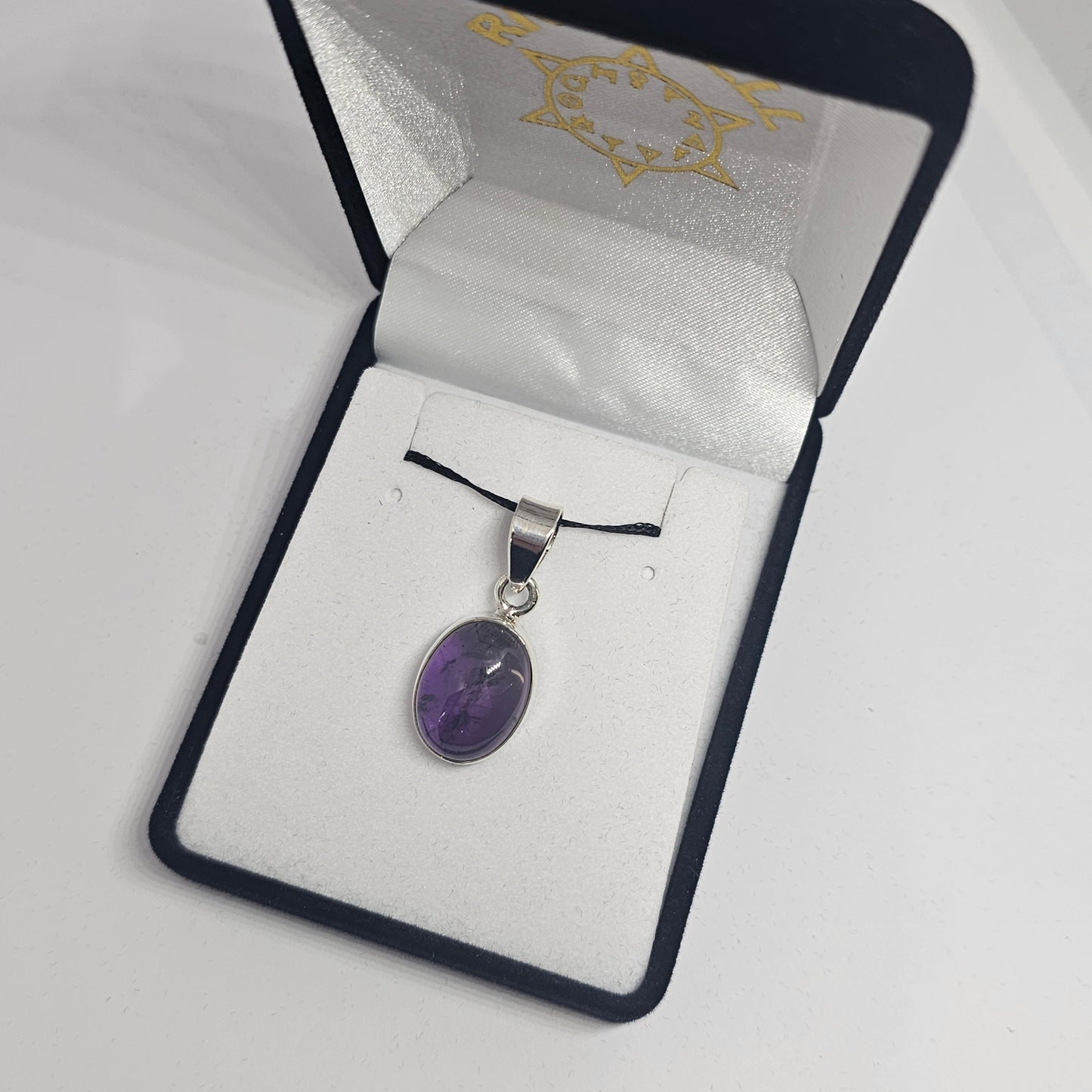 Amethyst Sterling Silver Pendant - Rivendell Shop