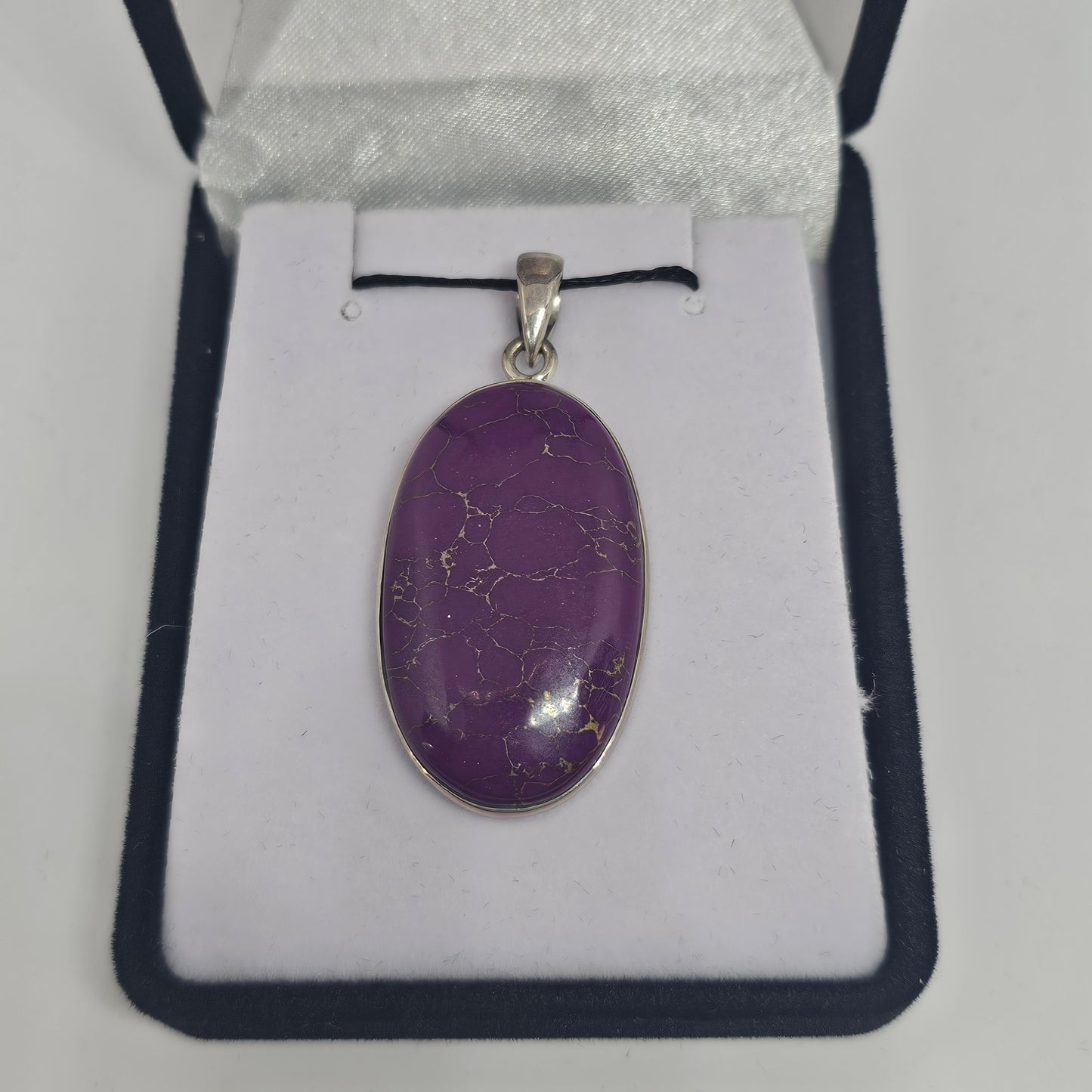 Copper Turquoise Sterling Silver Pendant - Rivendell Shop