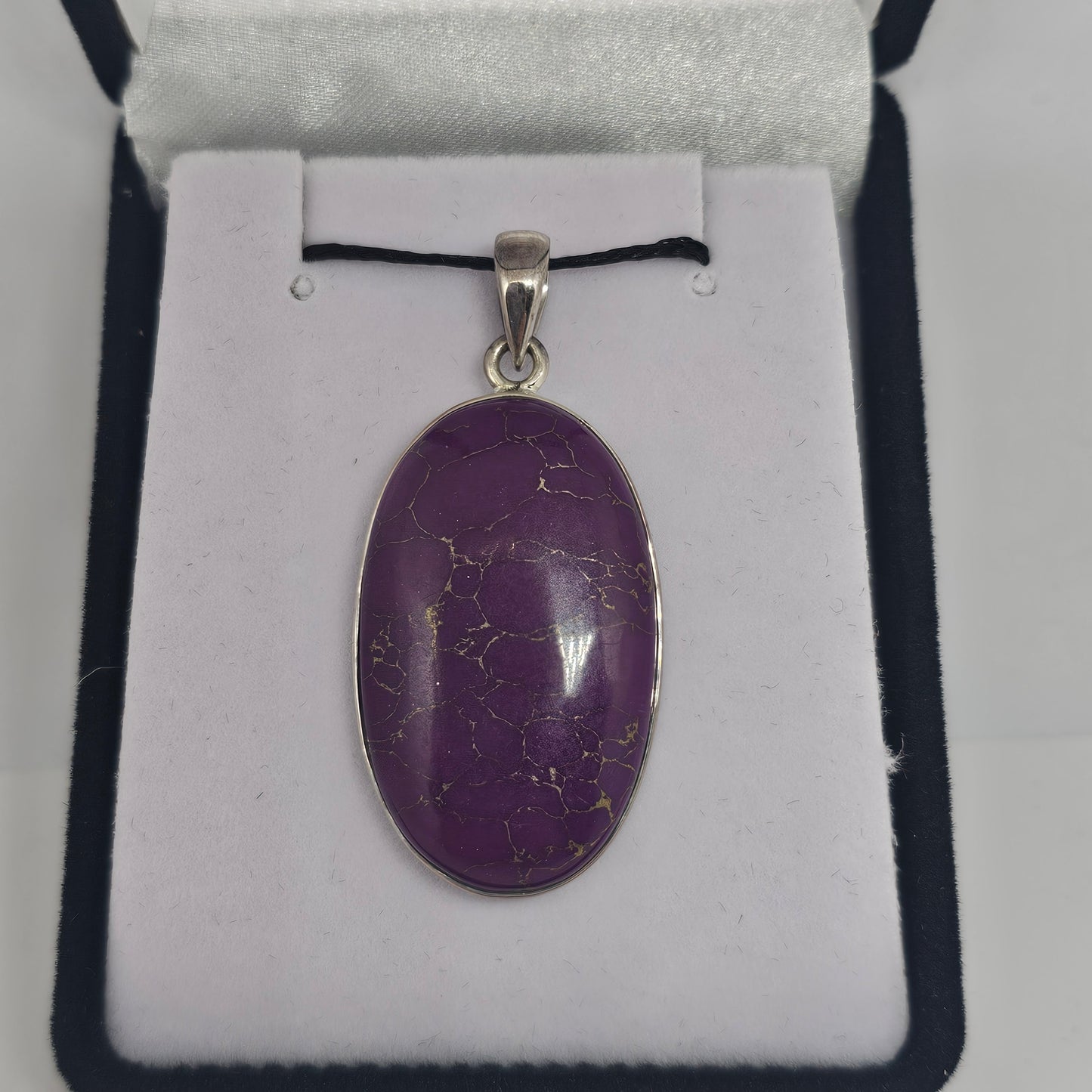 Copper Turquoise Sterling Silver Pendant - Rivendell Shop