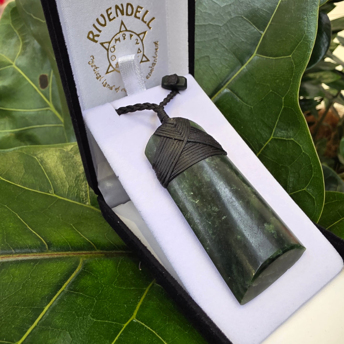 Greenstone Toki Pendant 70x35 mm - Rivendell Shop