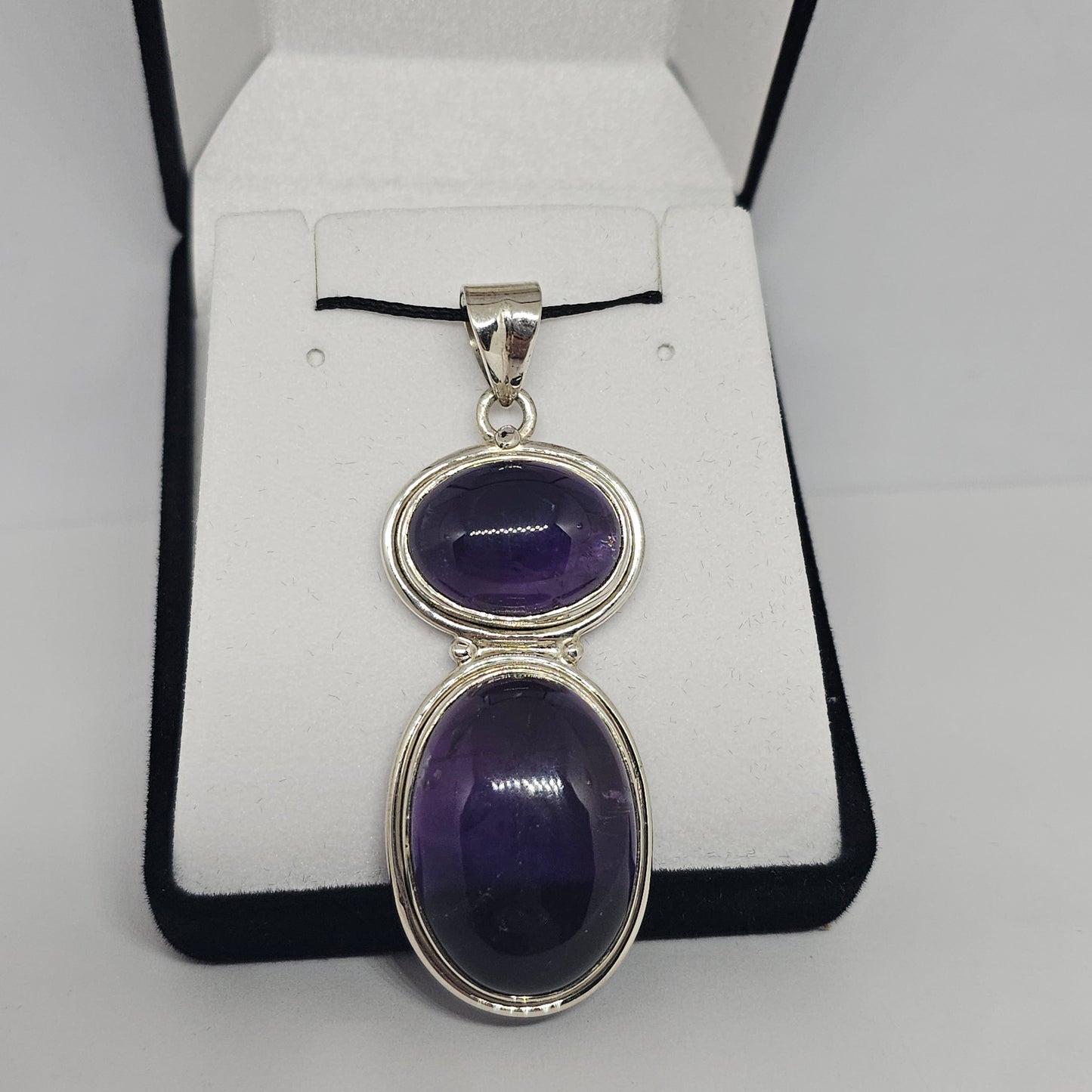 Amethyst Sterling Silver Pendant - Rivendell Shop