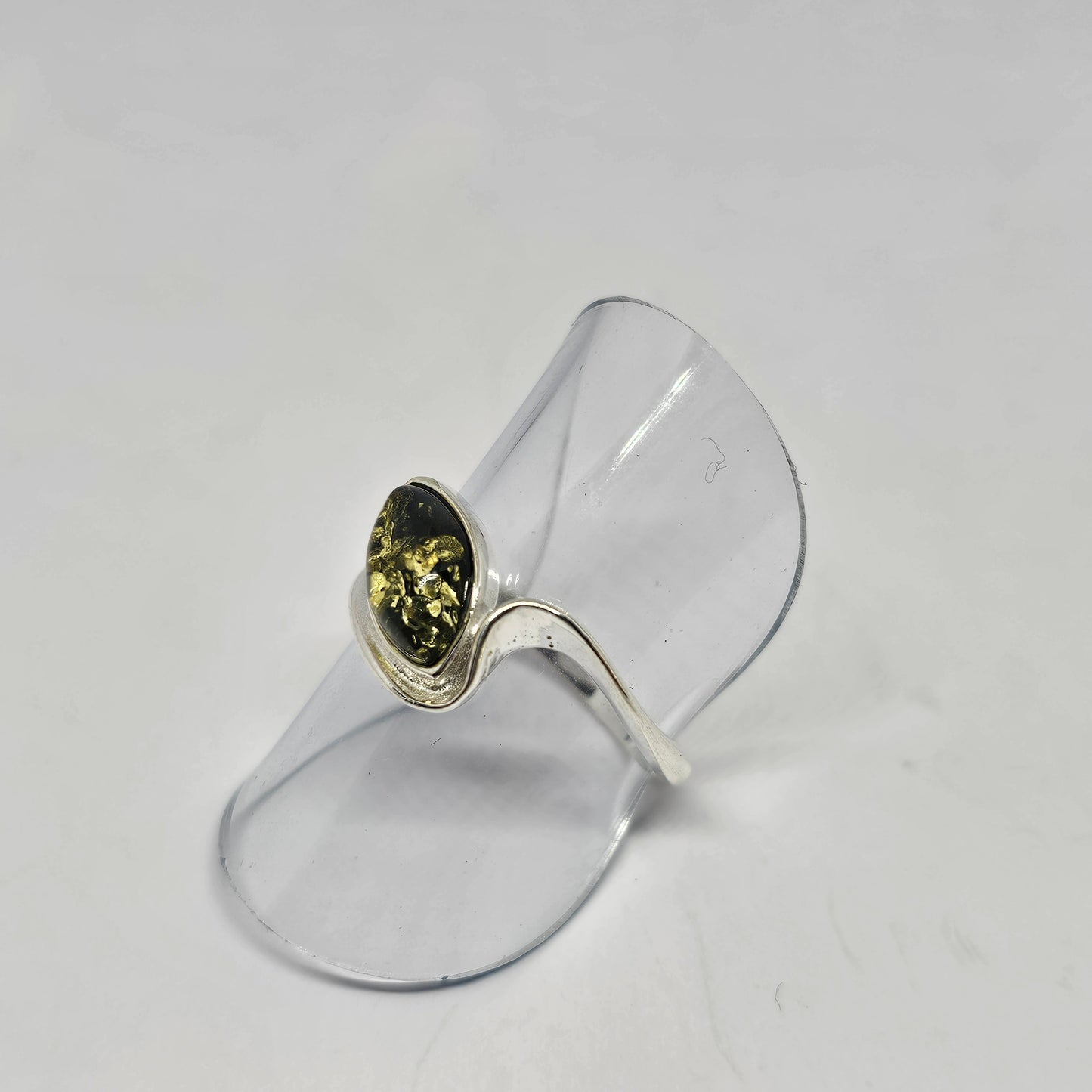 Amber Sterling Silver Ring - Rivendell Shop