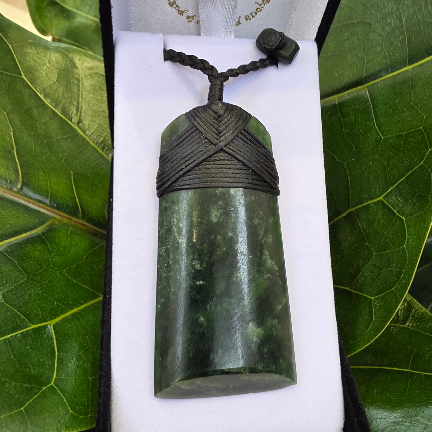 Greenstone Toki Pendant 70x35 mm - Rivendell Shop