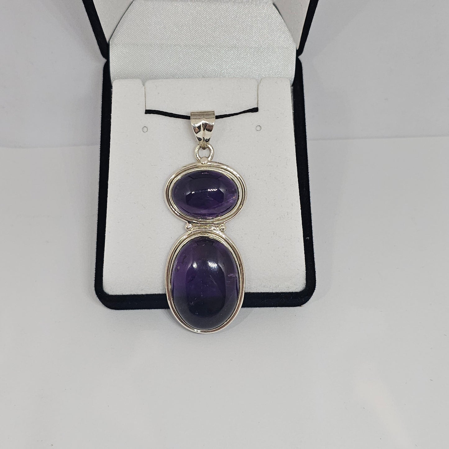 Amethyst Sterling Silver Pendant - Rivendell Shop