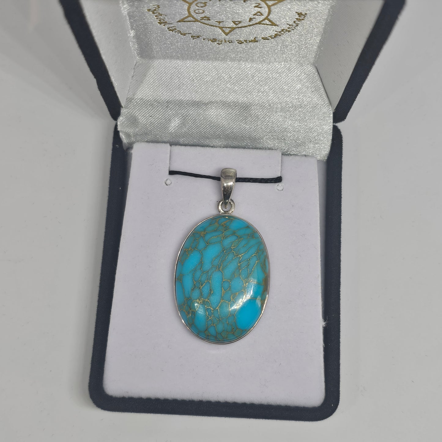 Turquoise Sterling Silver Pendant - Rivendell Shop