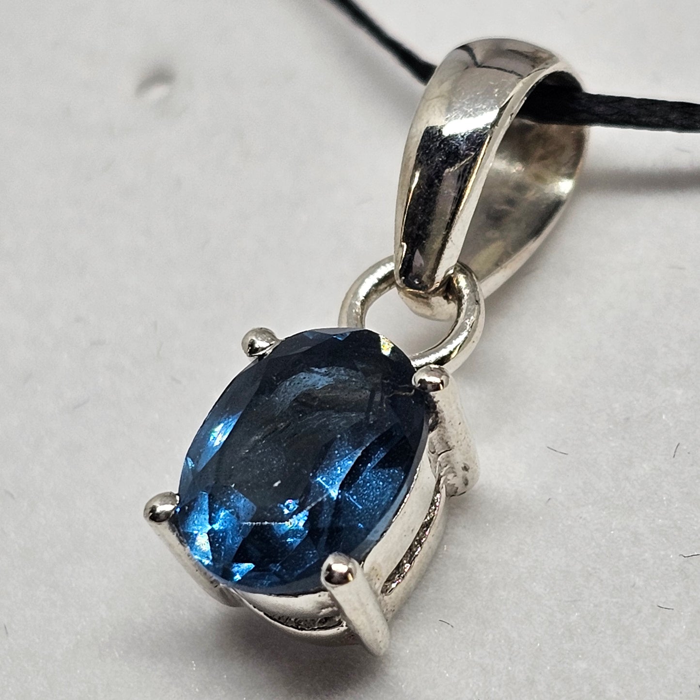Iolite Sterling Silver Pendant - Rivendell Shop