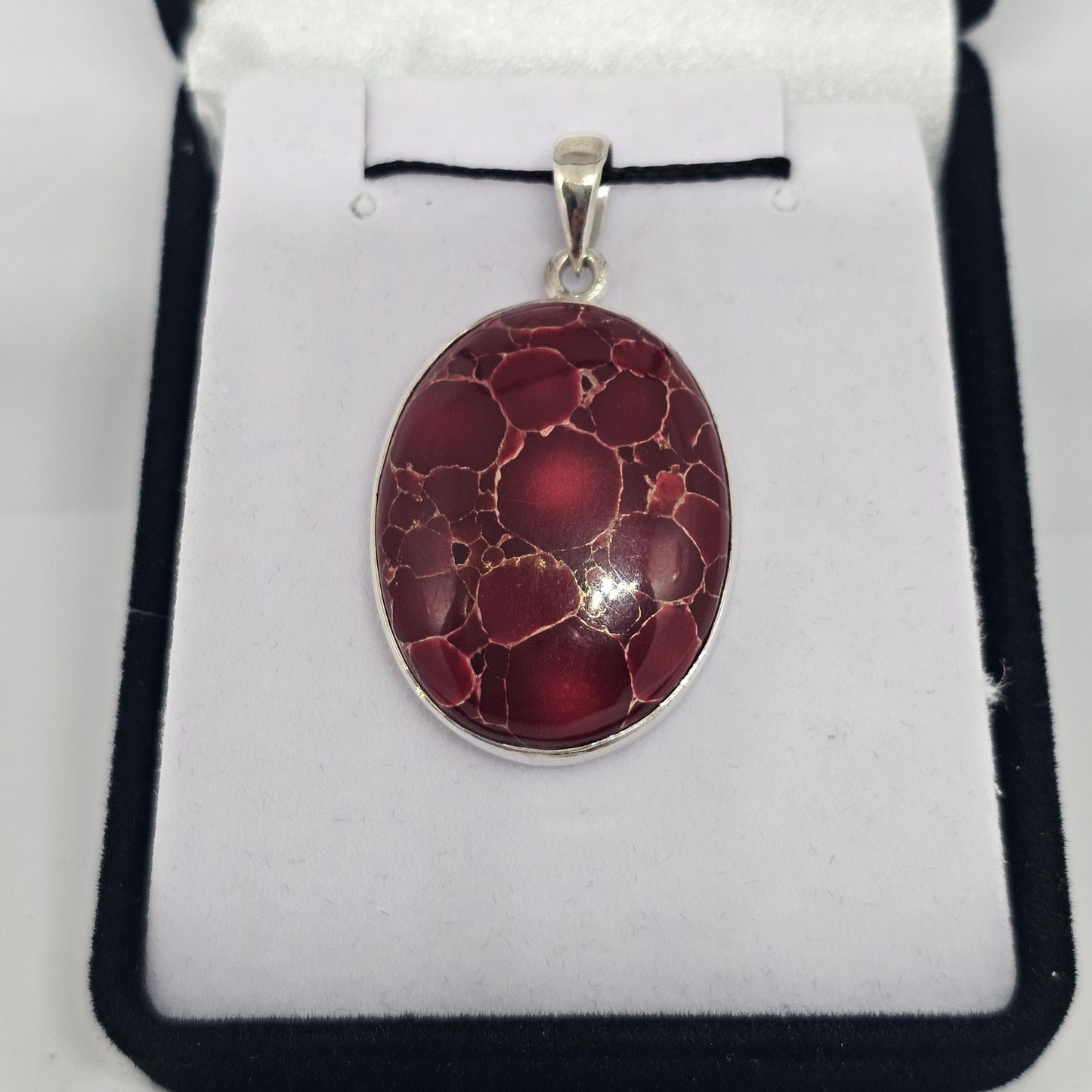 Copper Turquoise Sterling Silver Pendant - Rivendell Shop