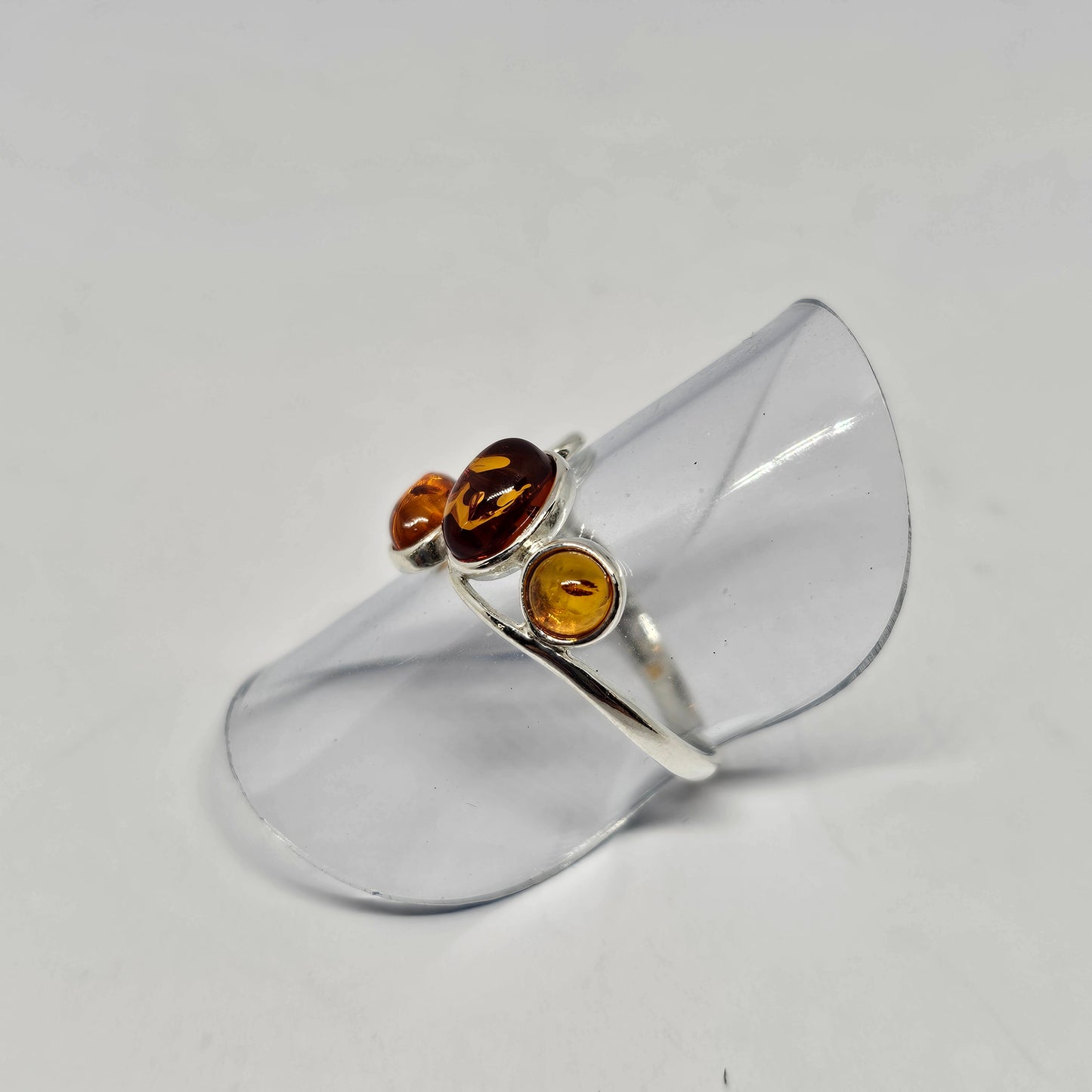 Amber Sterling Silver Ring - Rivendell Shop