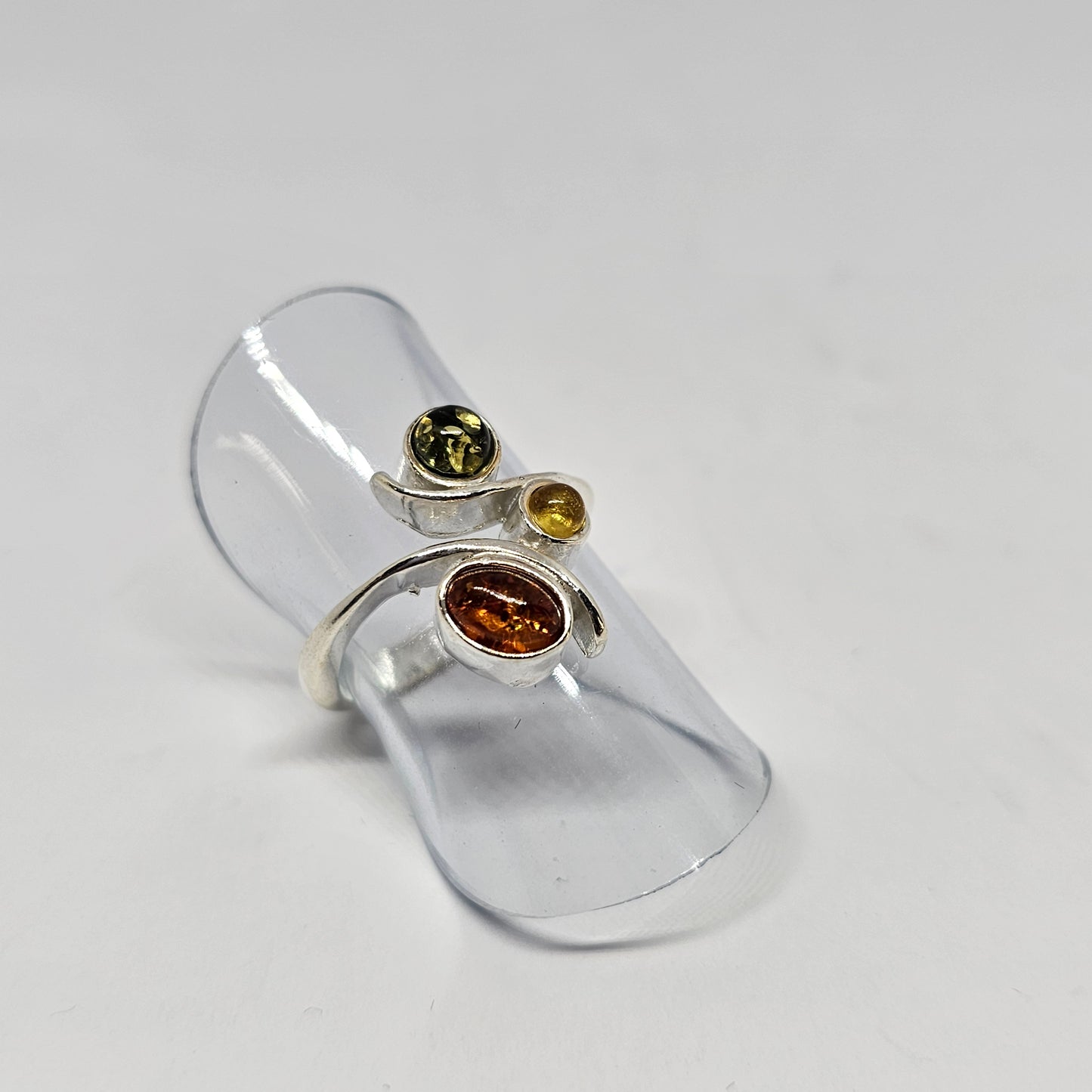 Amber Sterling Silver Ring - Rivendell Shop