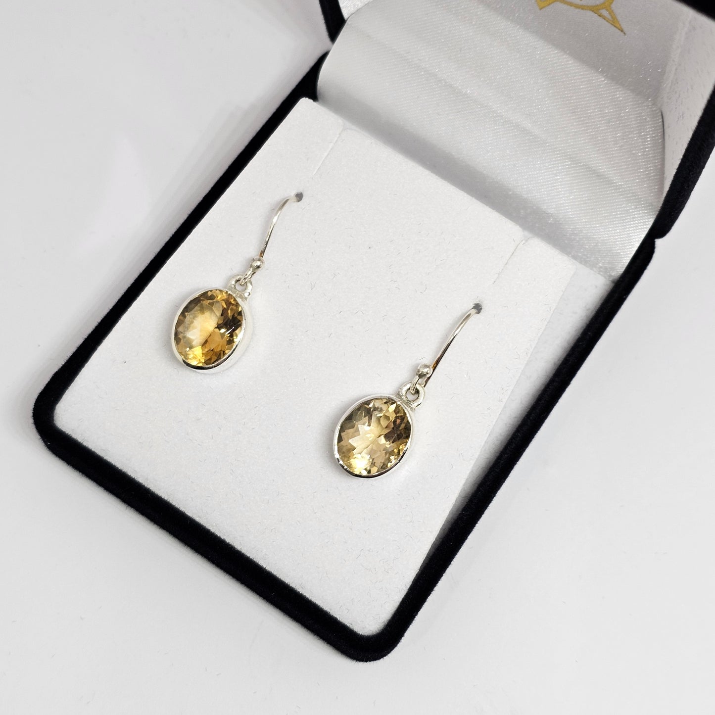Citrine Sterling Silver Earrings - Rivendell Shop