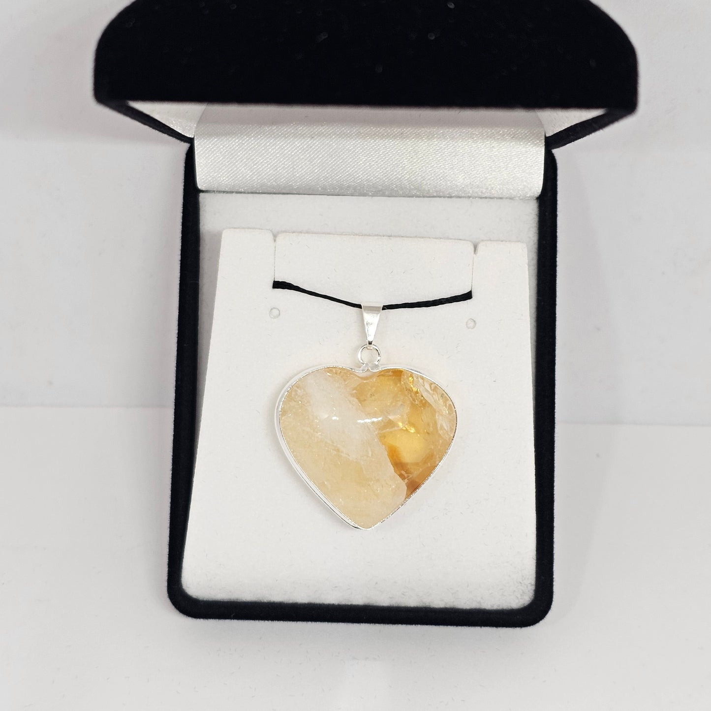 Citrine Heart Pendant - Rivendell Shop