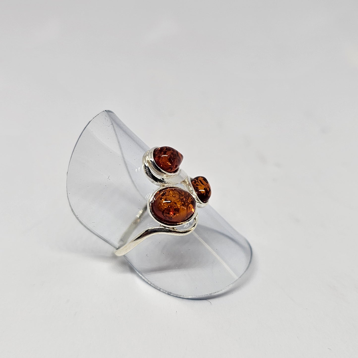 Amber Sterling Silver Ring - Rivendell Shop