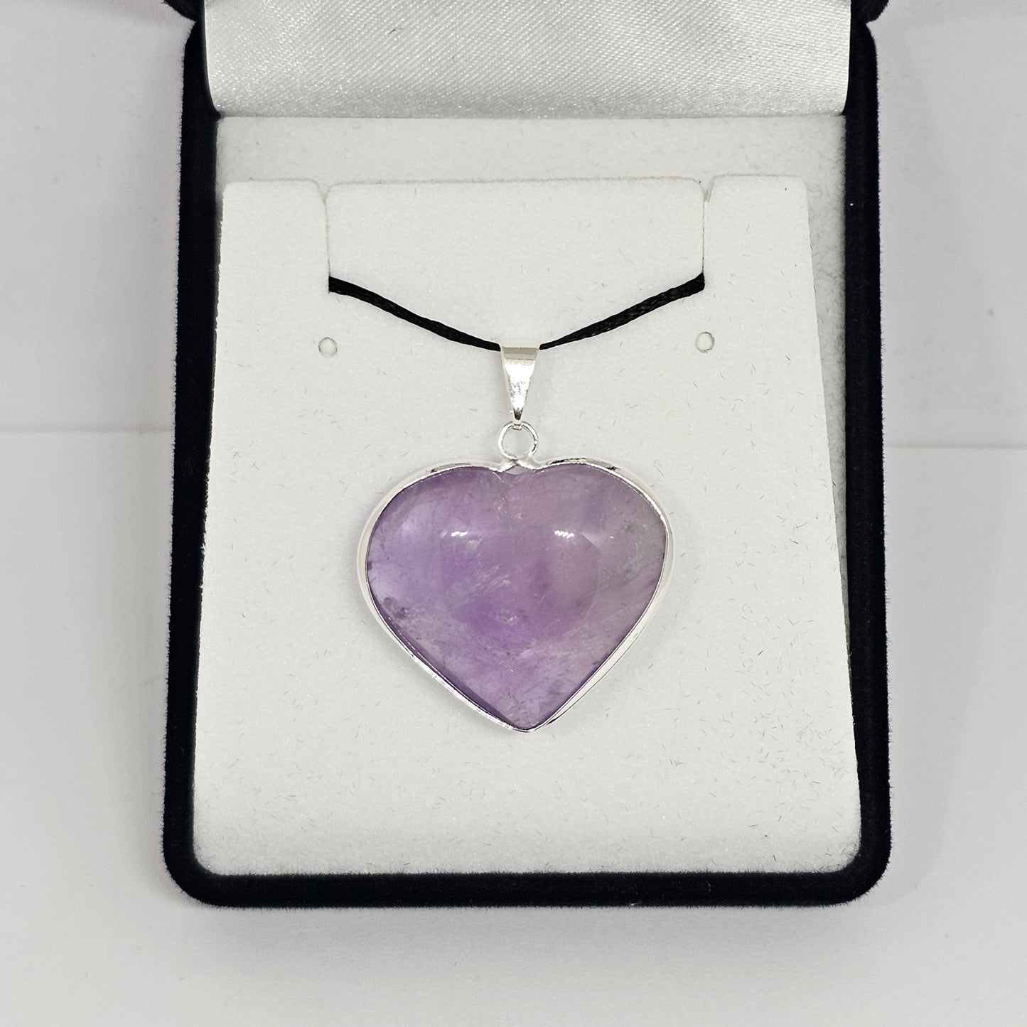 Amethyst Heart Pendant - Rivendell Shop