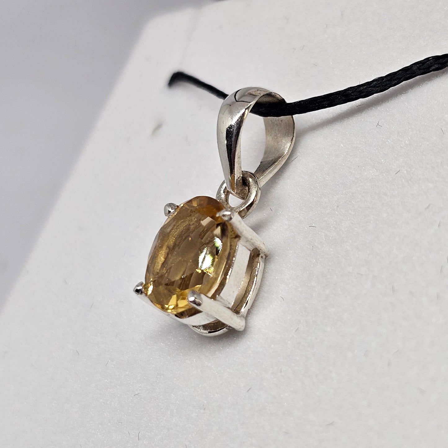 Citrine Sterling Silver Pendant - Rivendell Shop