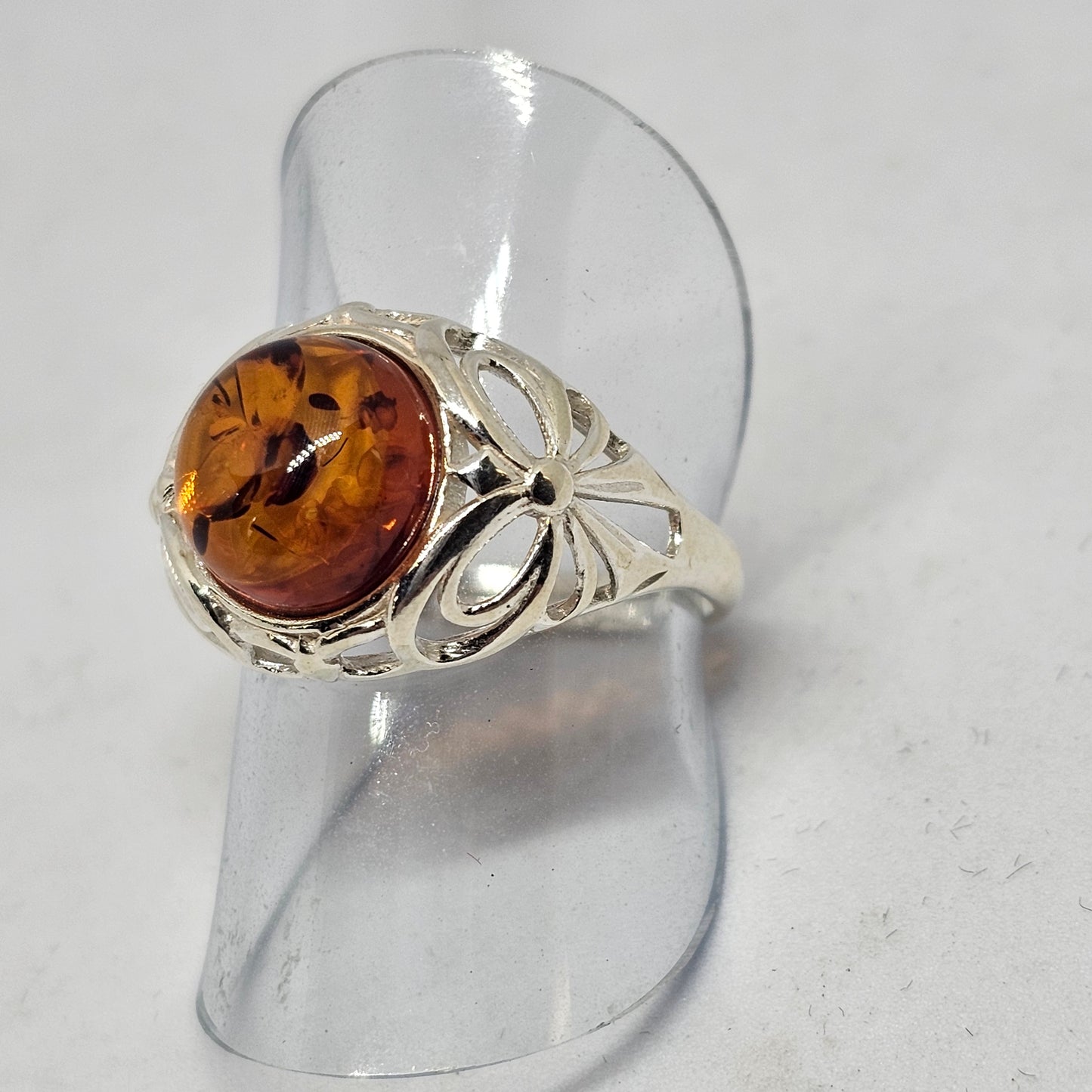 Amber Bow Ring - Rivendell Shop