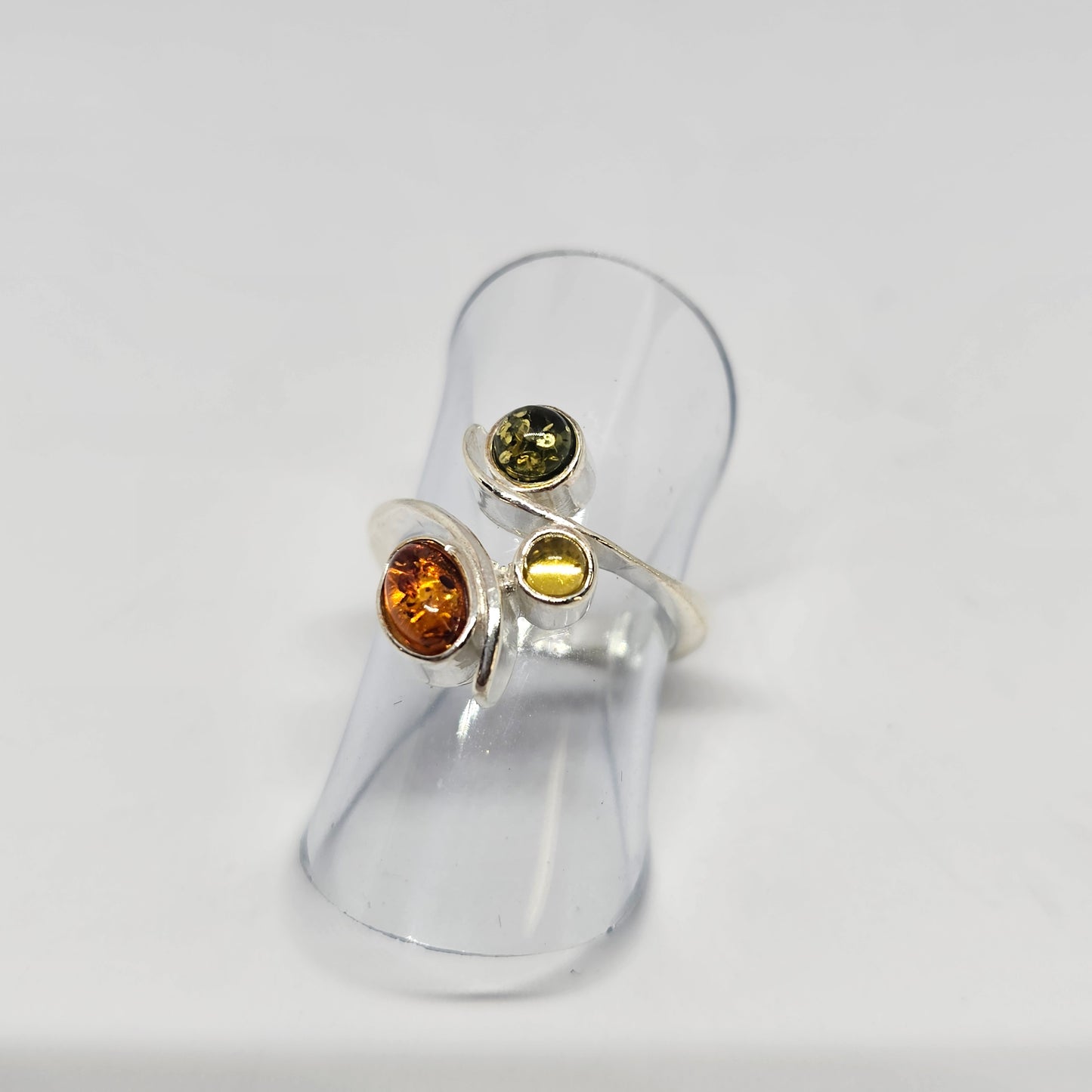 Amber Sterling Silver Ring - Rivendell Shop