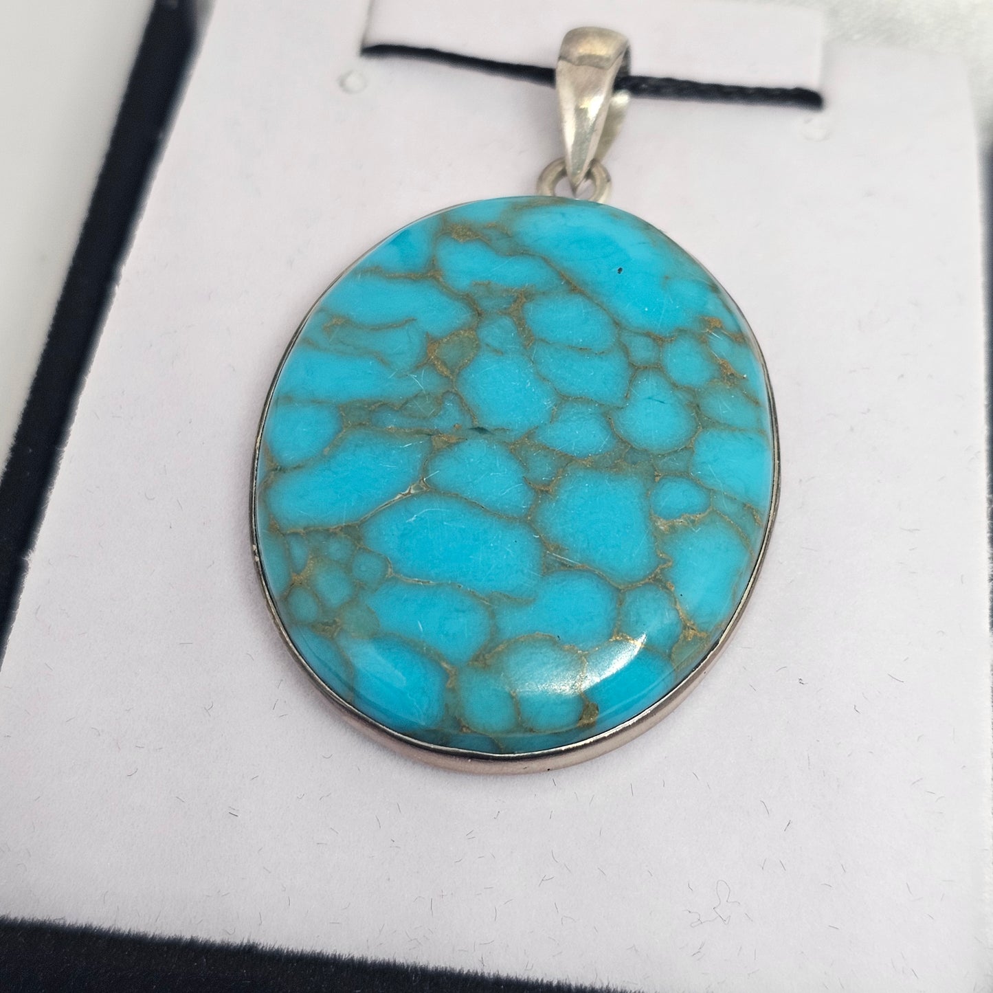 Turquoise Sterling Silver Pendant - Rivendell Shop