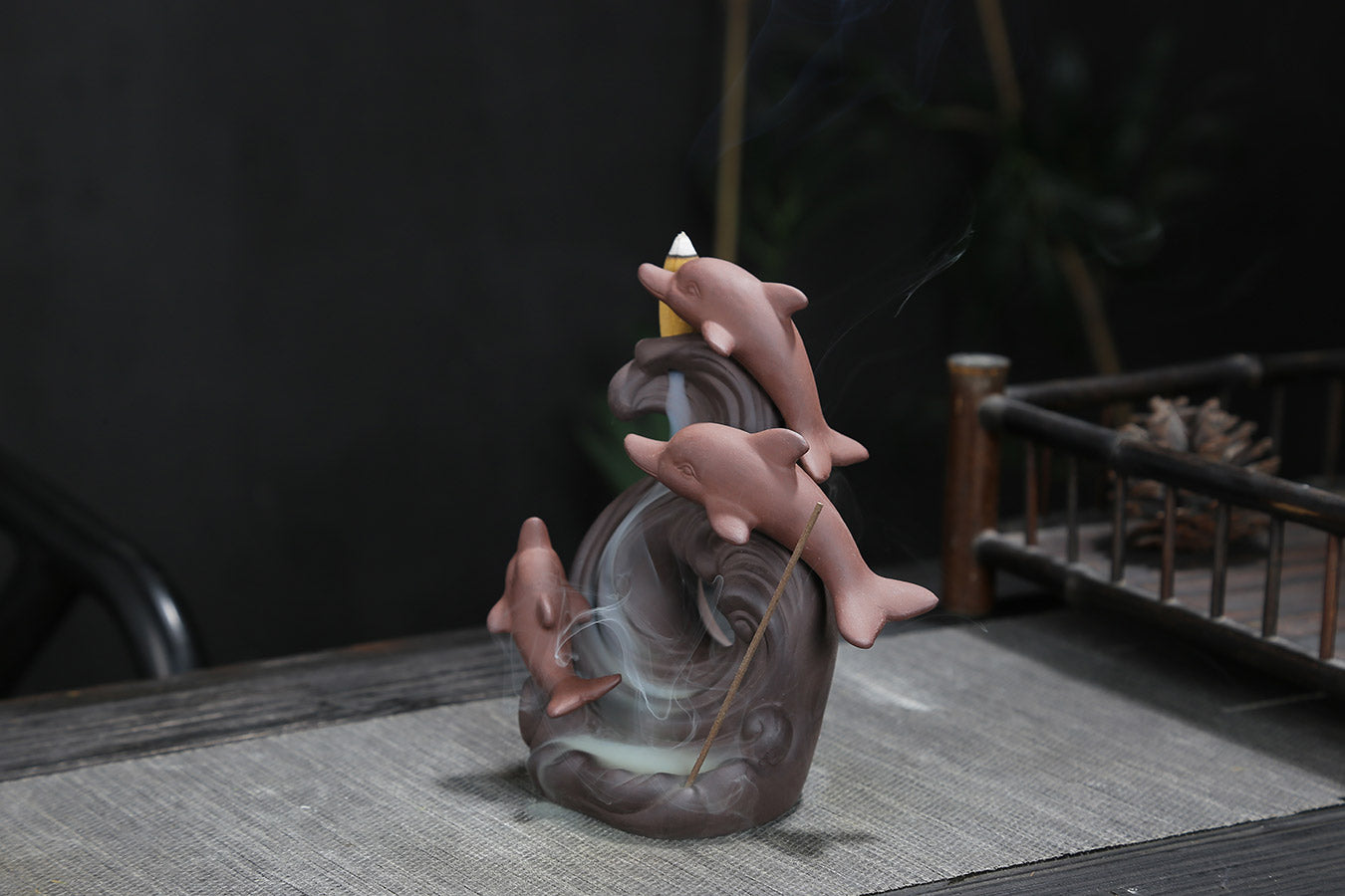 Dolphin Backflow Incense Burner - Rivendell Shop